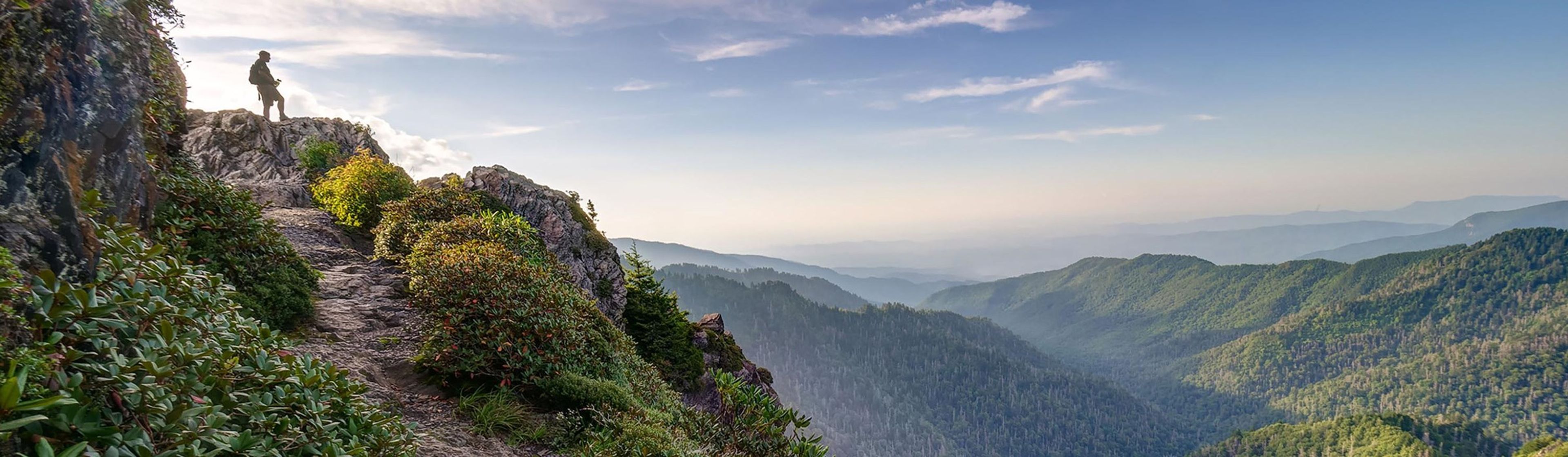 Summer evening mountain view from Charlies Bunion.