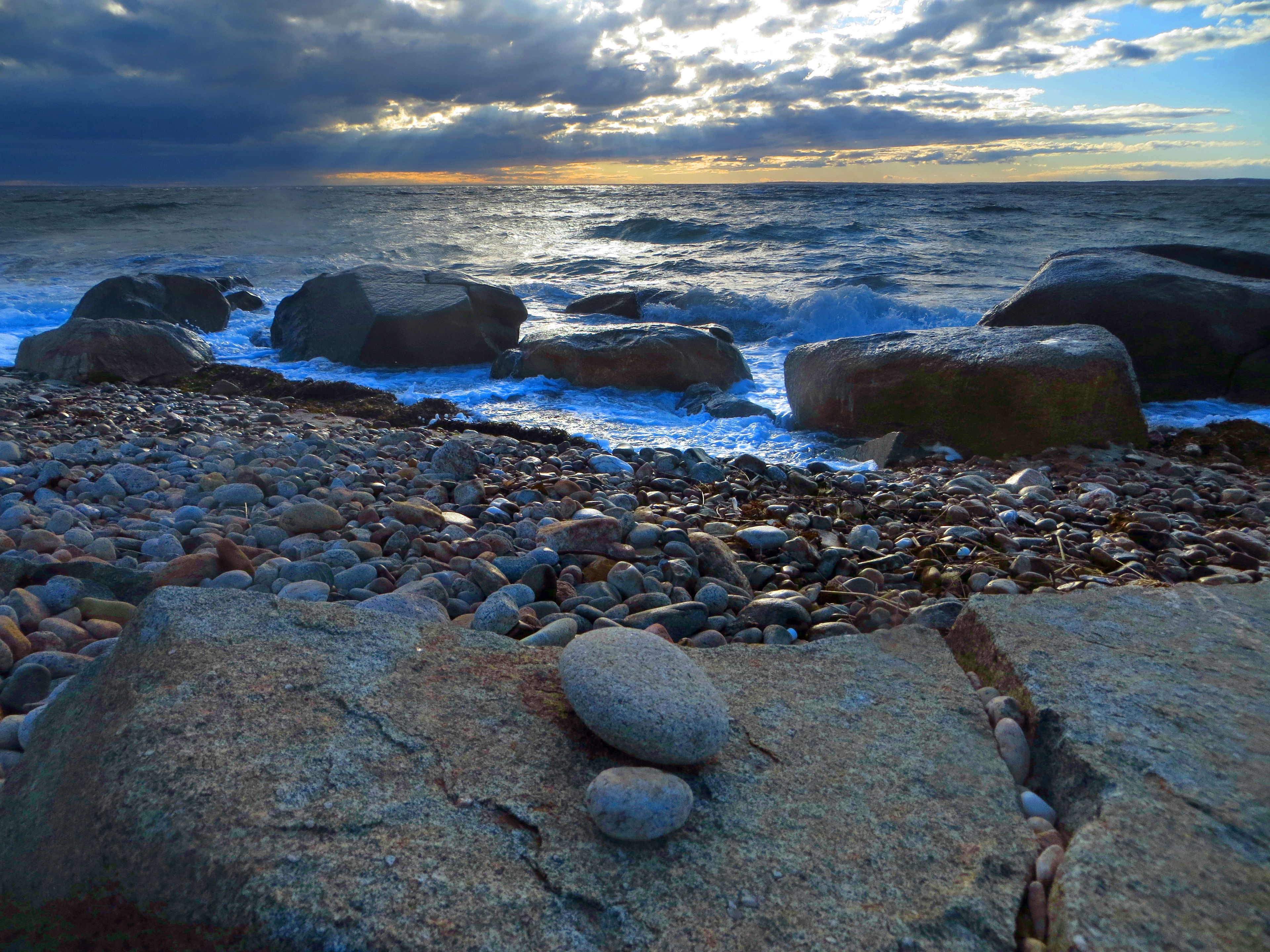 boulders at beach