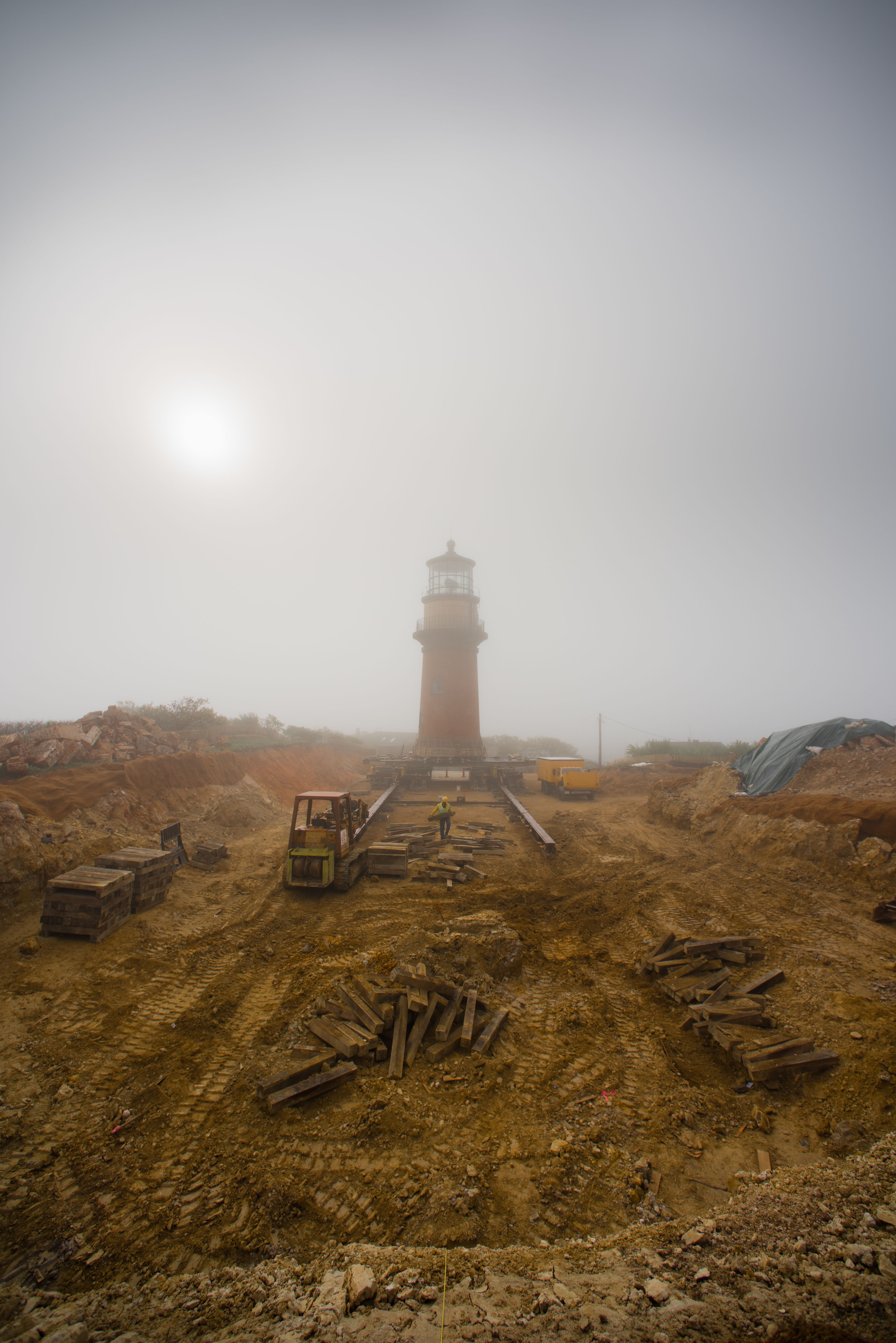 moving the lighthouse away from the cliffs