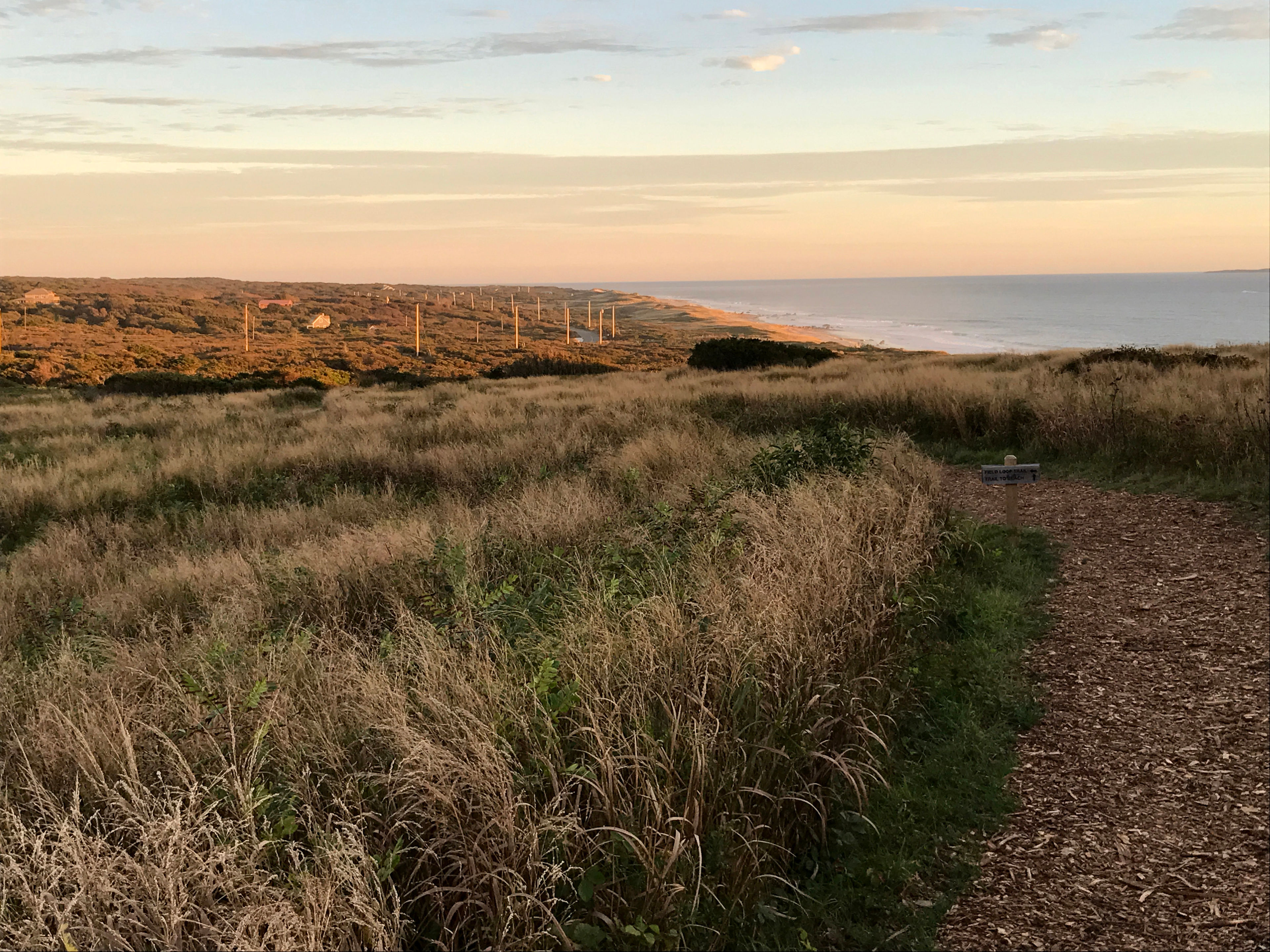 trail with view to southeast