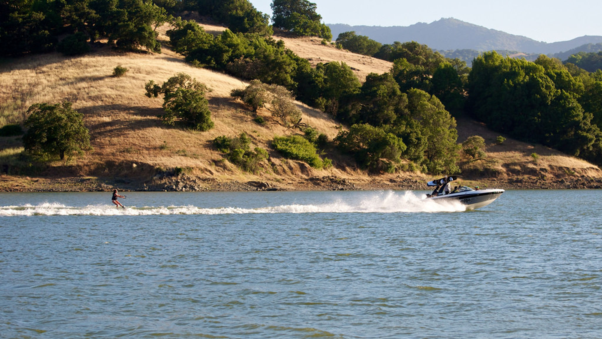 Water Skiing on Calero Reservoir