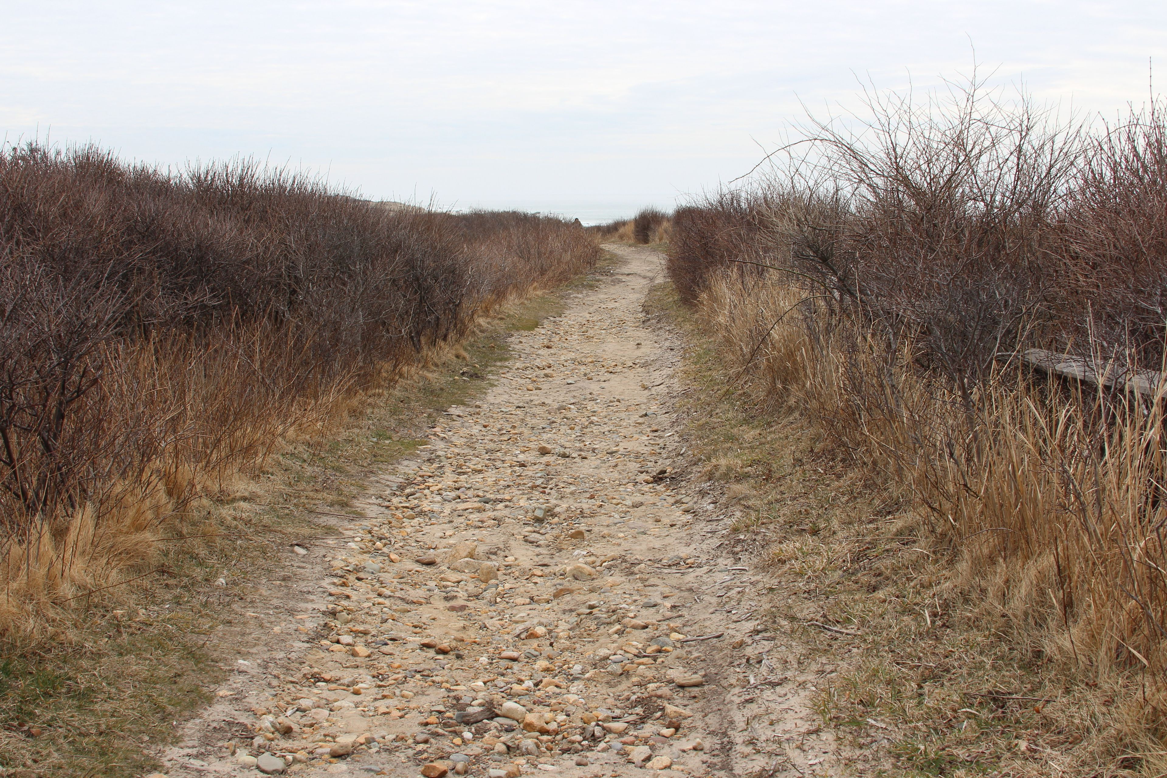 sand and gravel trail