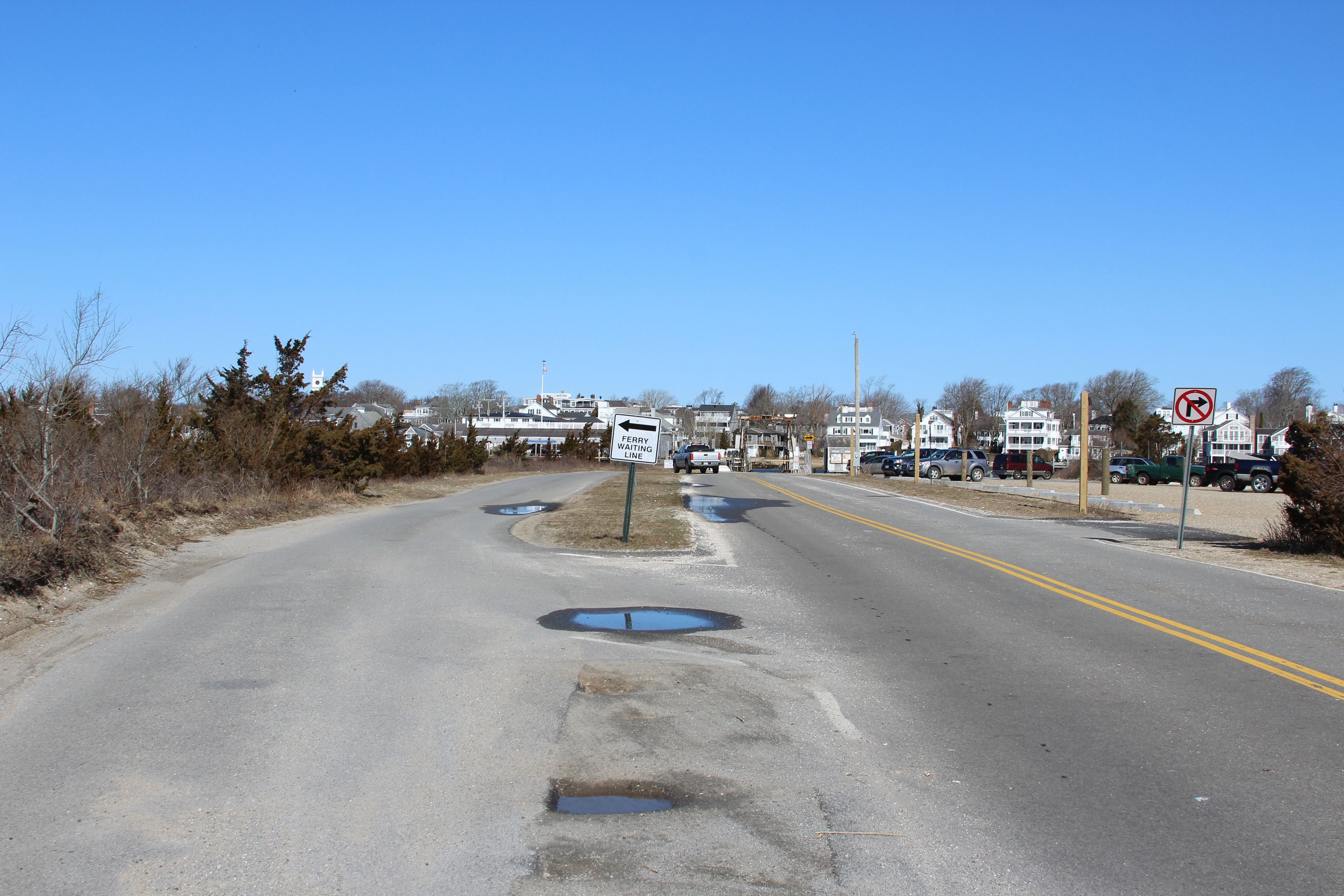 Access is to the left of Chappy Ferry line