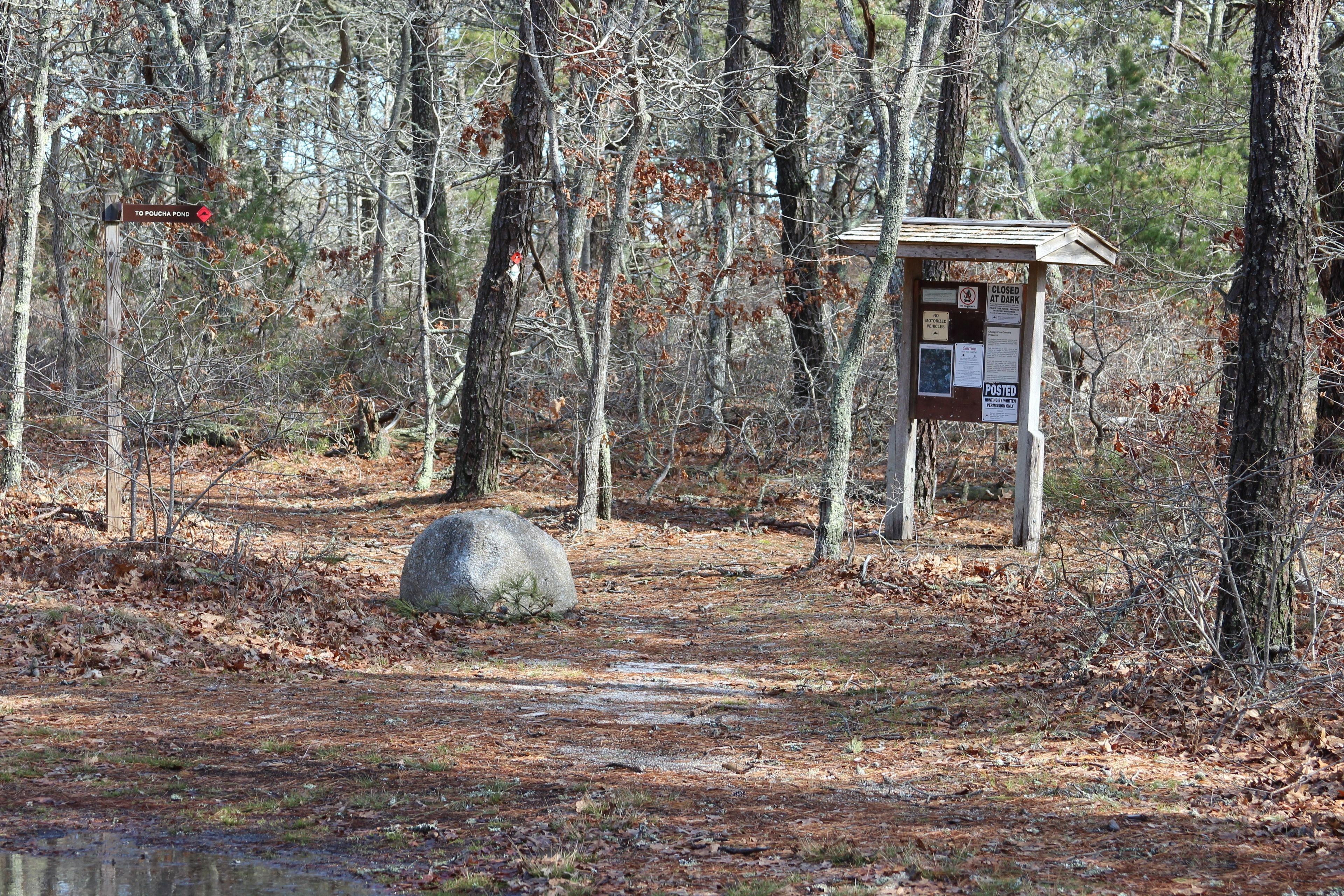 kiosk at trailhead