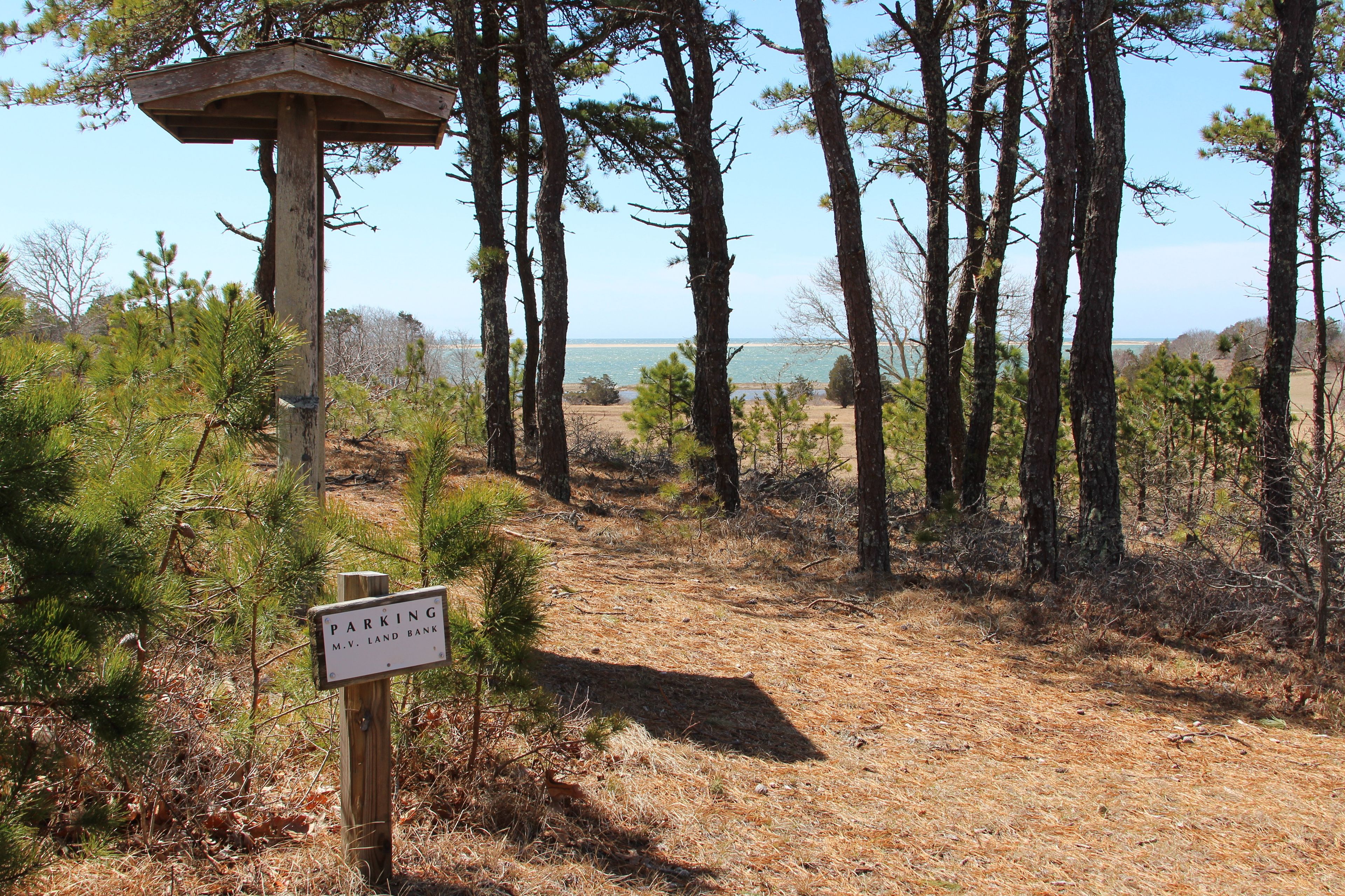 trailhead and kiosk