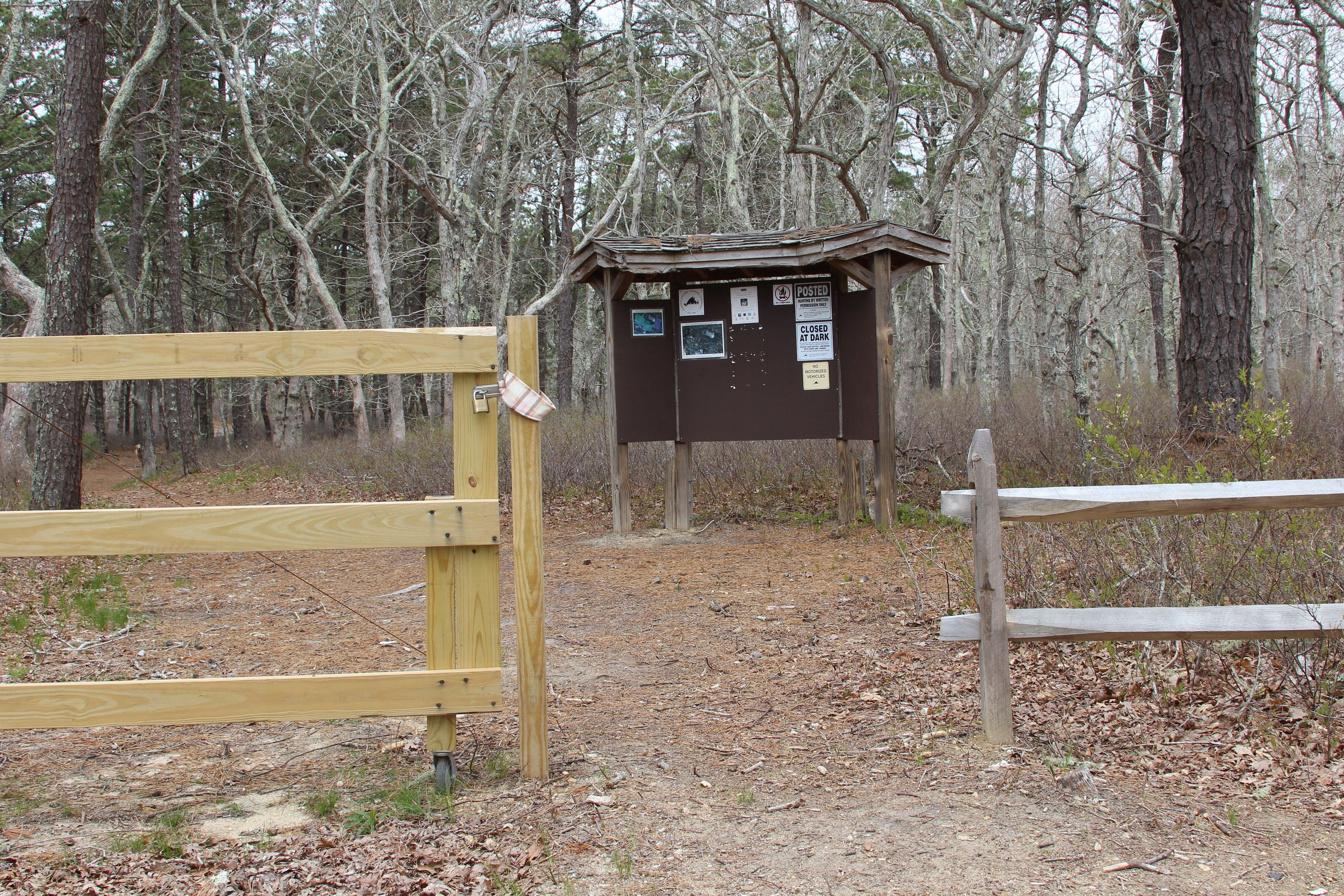 kiosk at trailhead