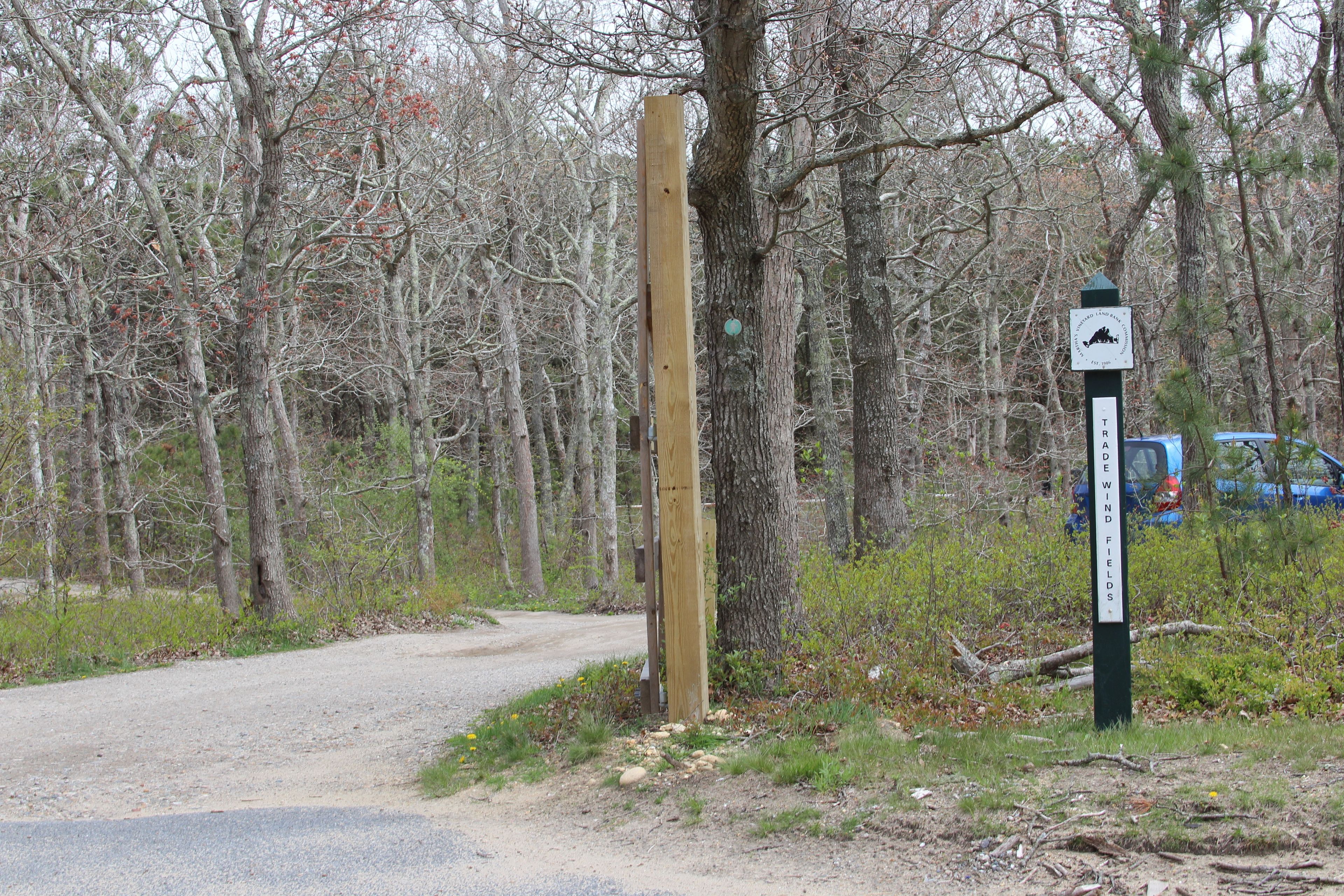 sign at County Road