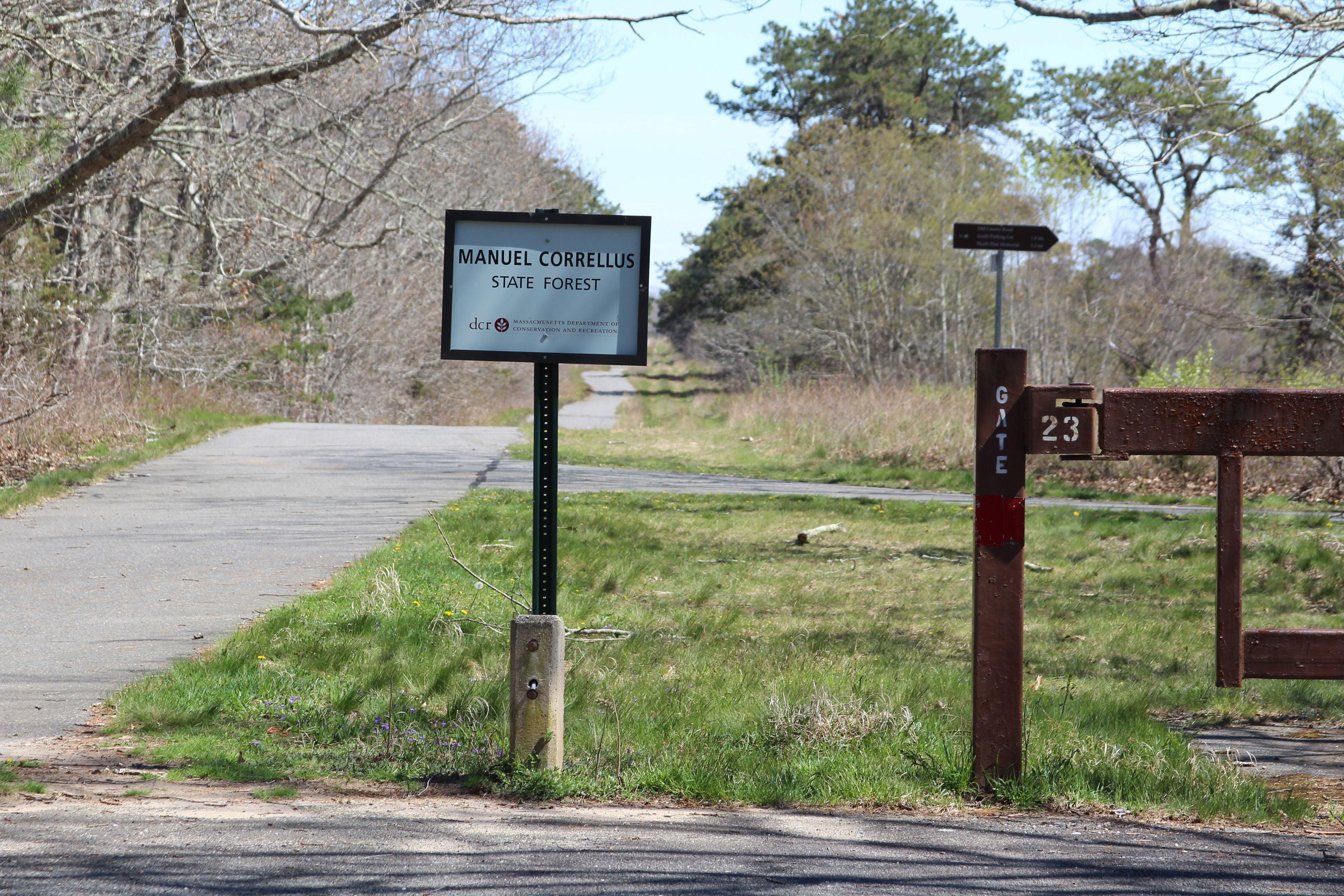 sign at bike path