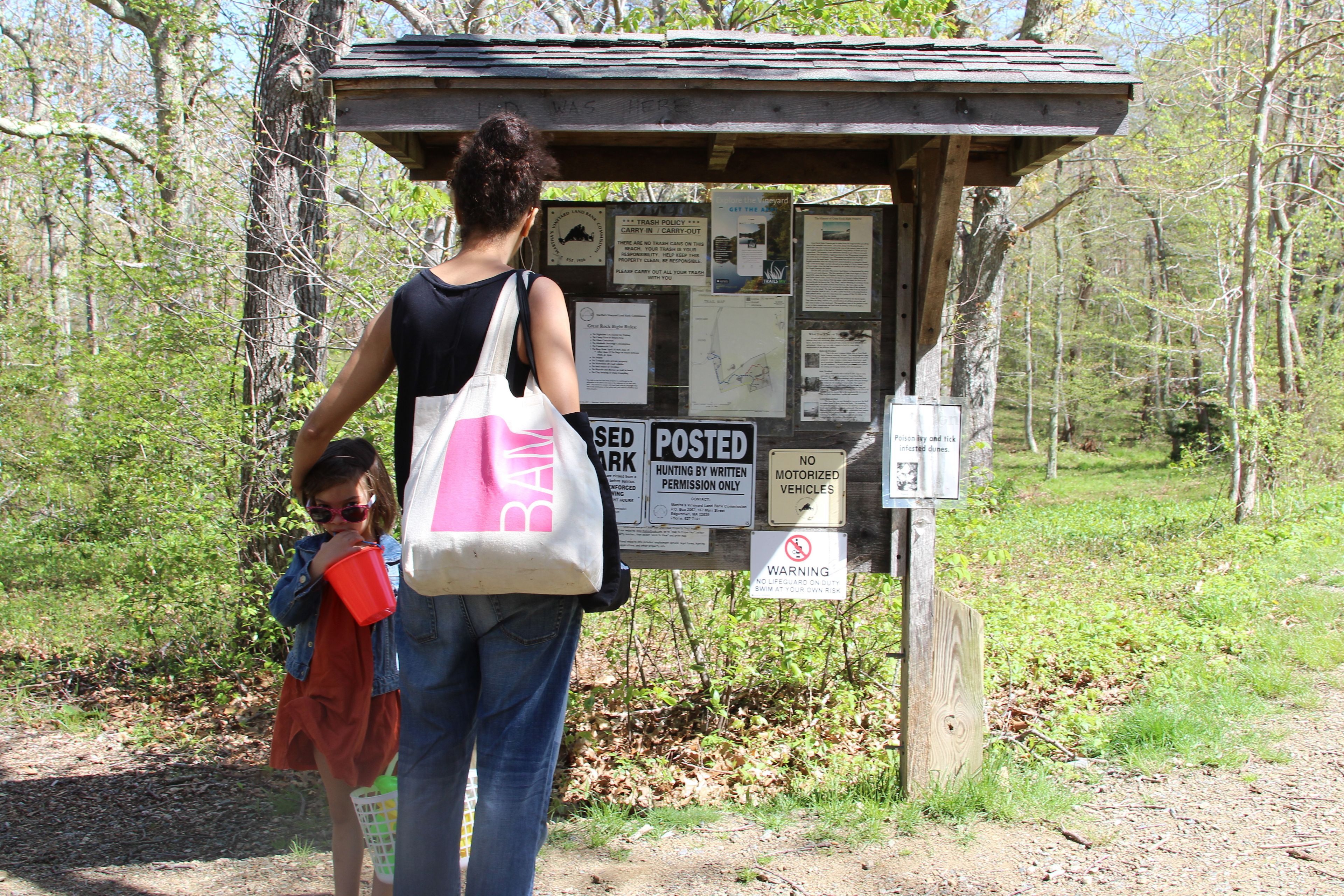 kiosk at trailhead