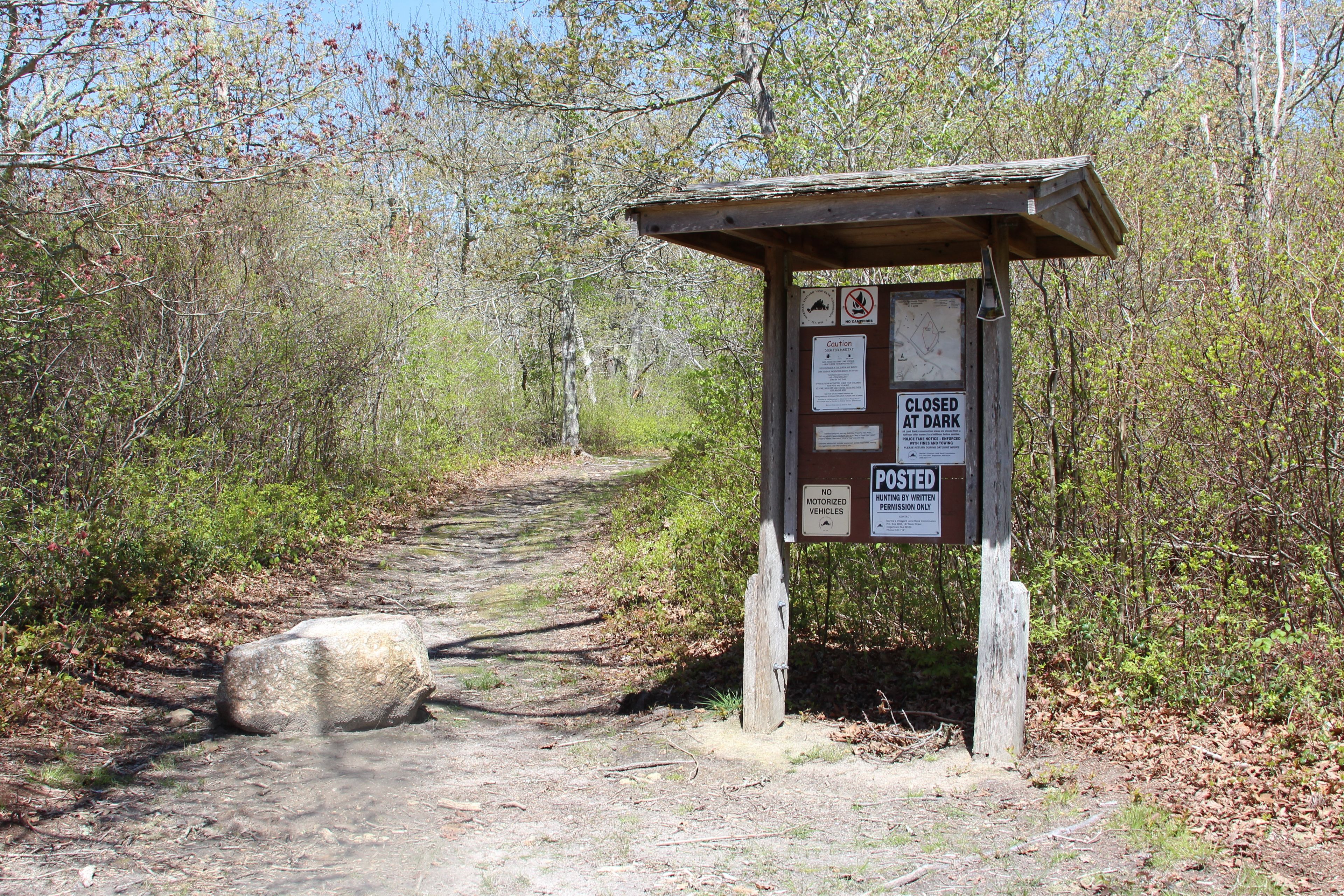 kiosk at trailhead