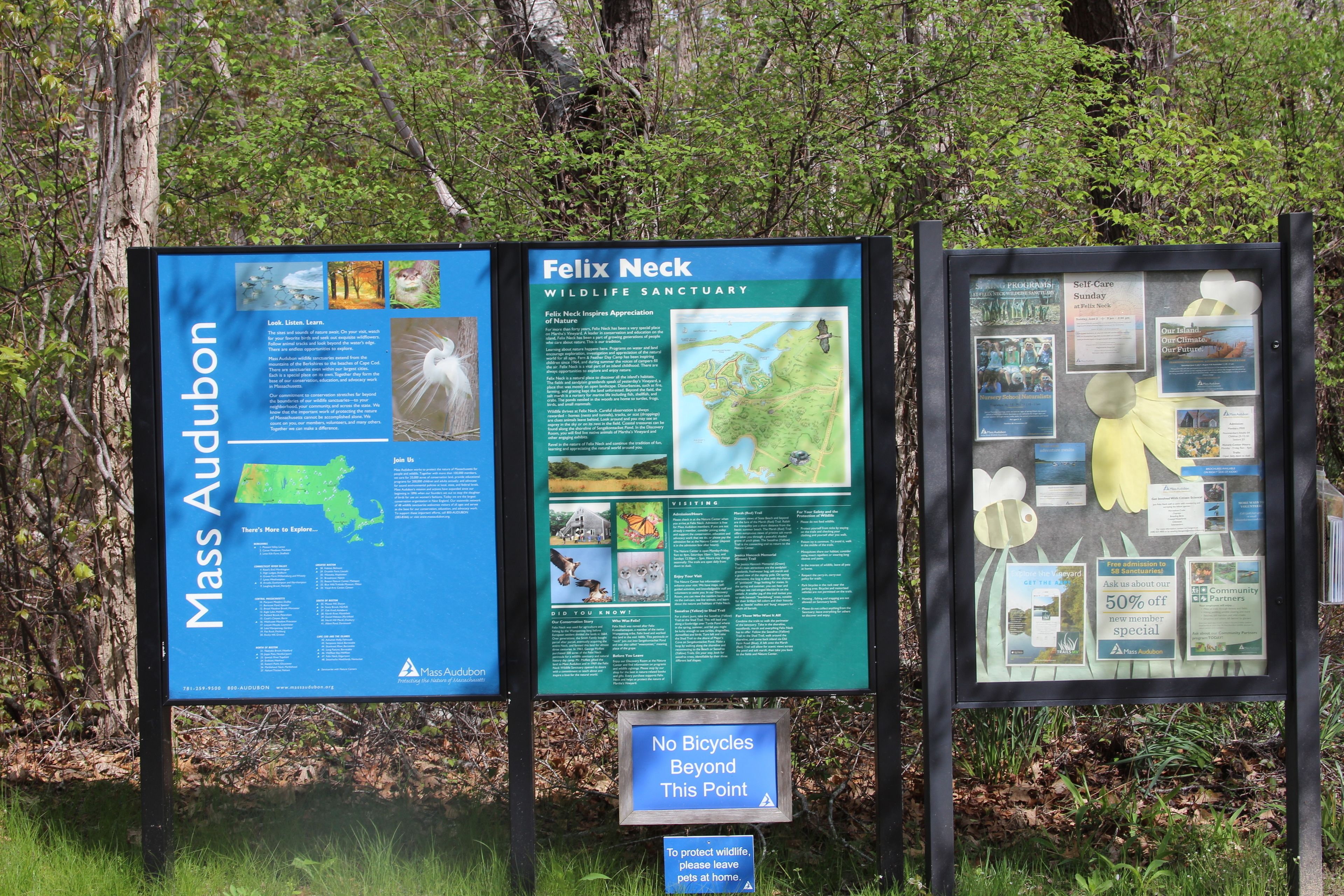 sign along trail