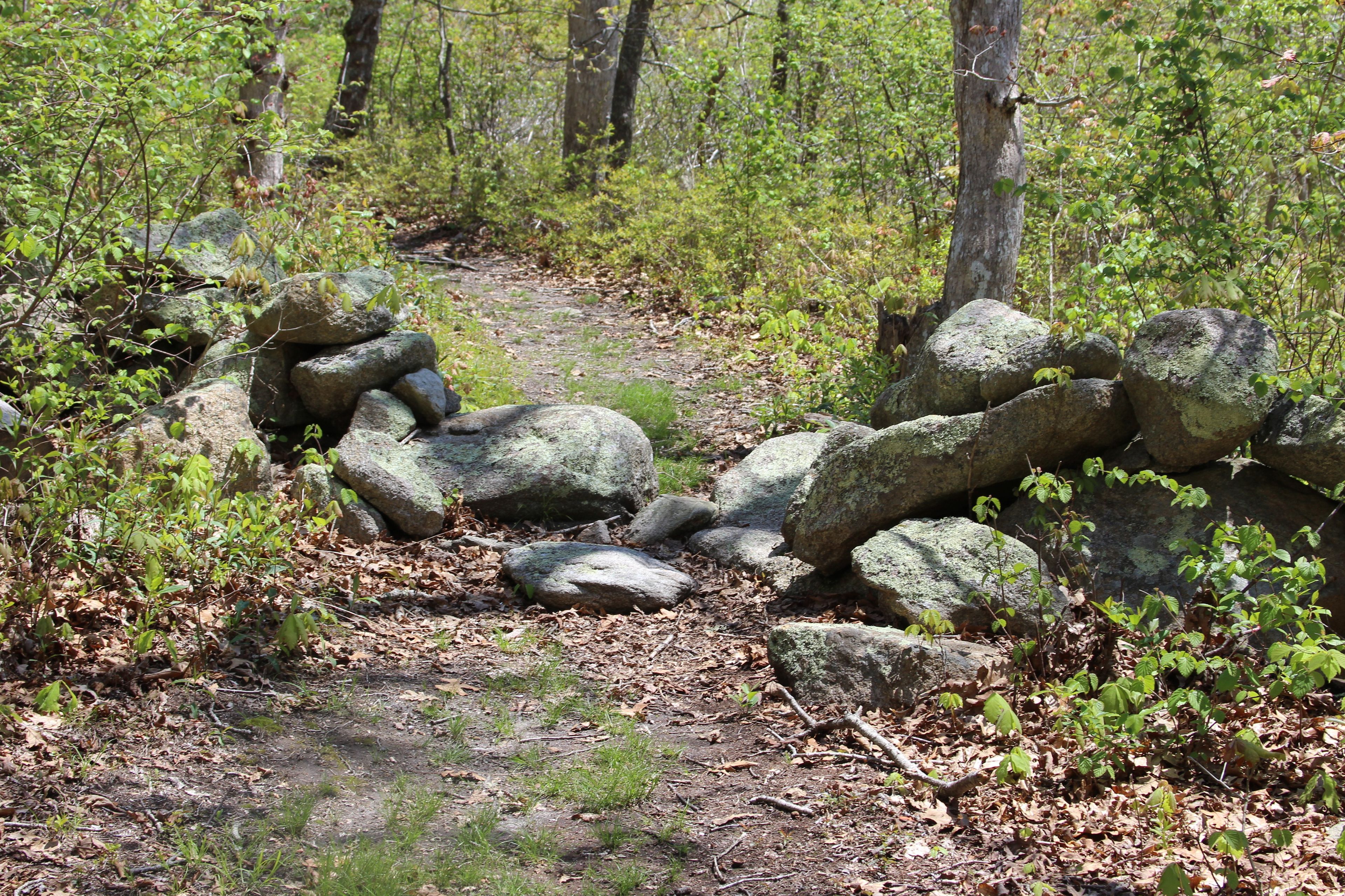 rocks in places