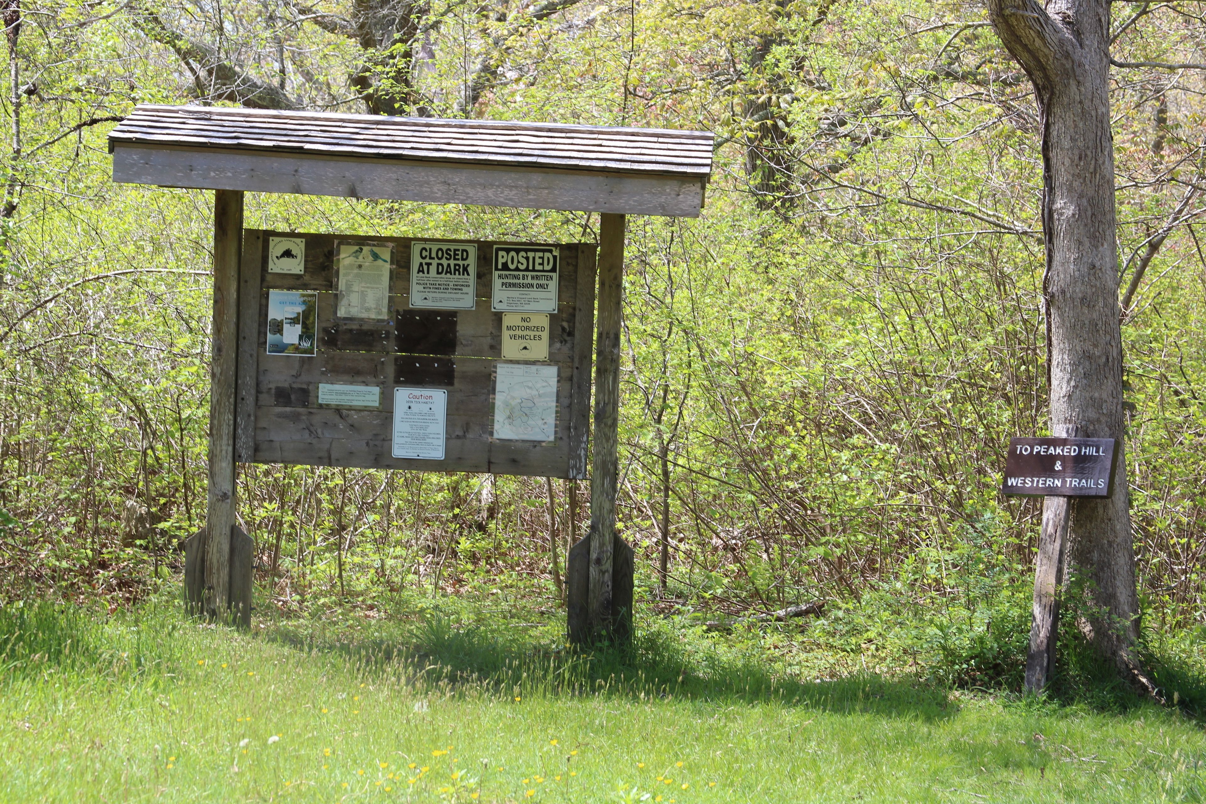 kiosk at trailhead