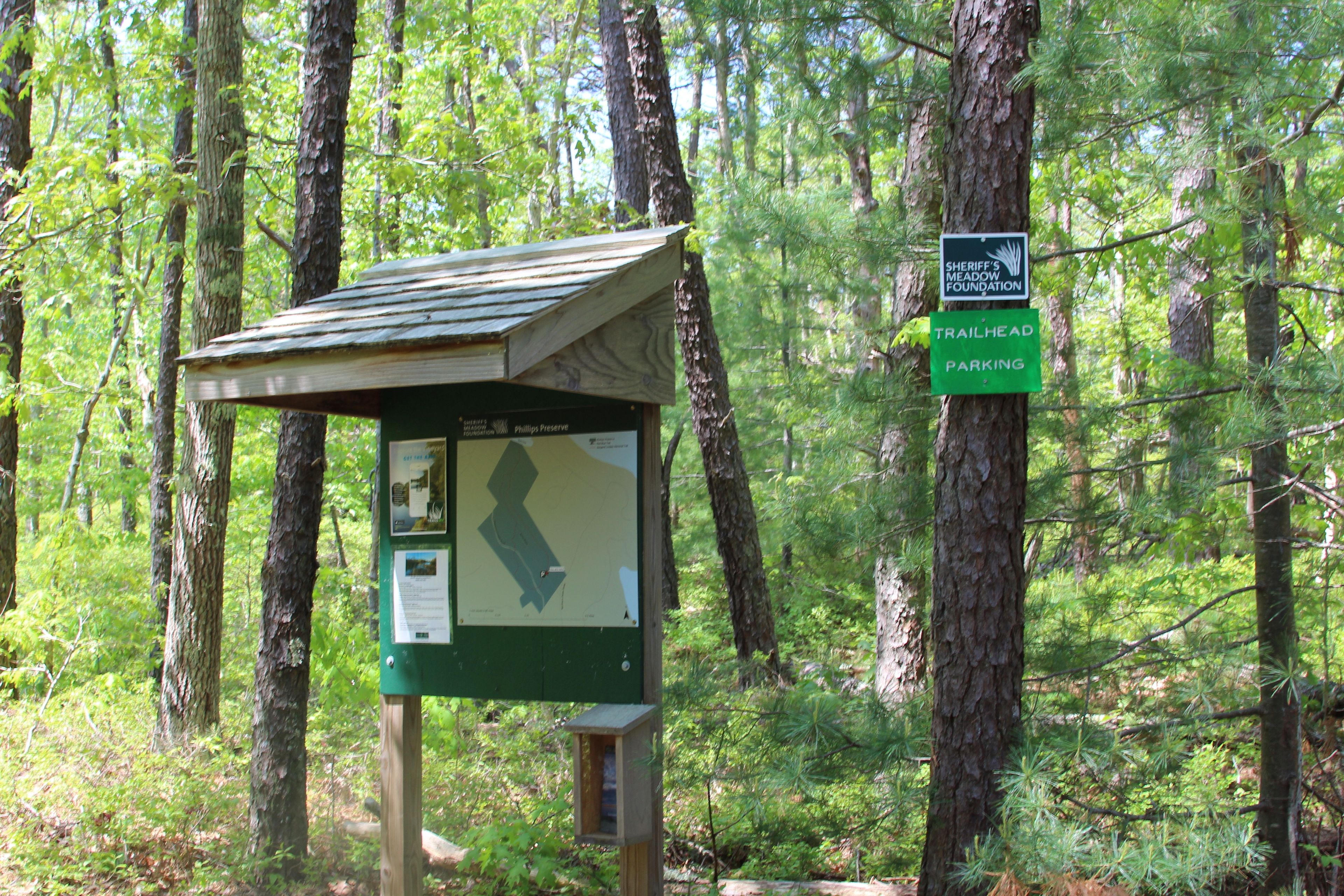 kiosk at trailhead