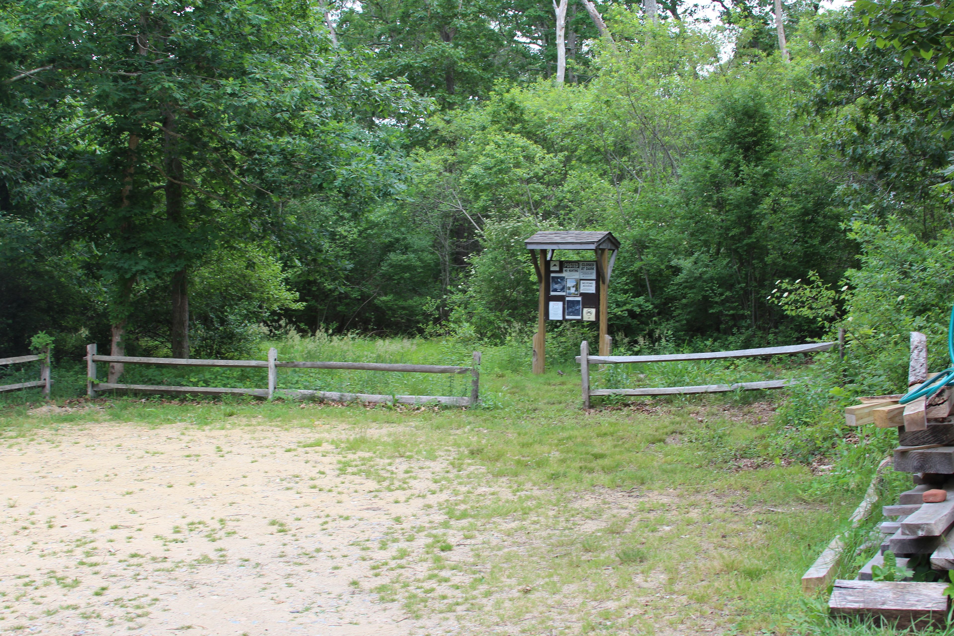 kiosk at trailhead