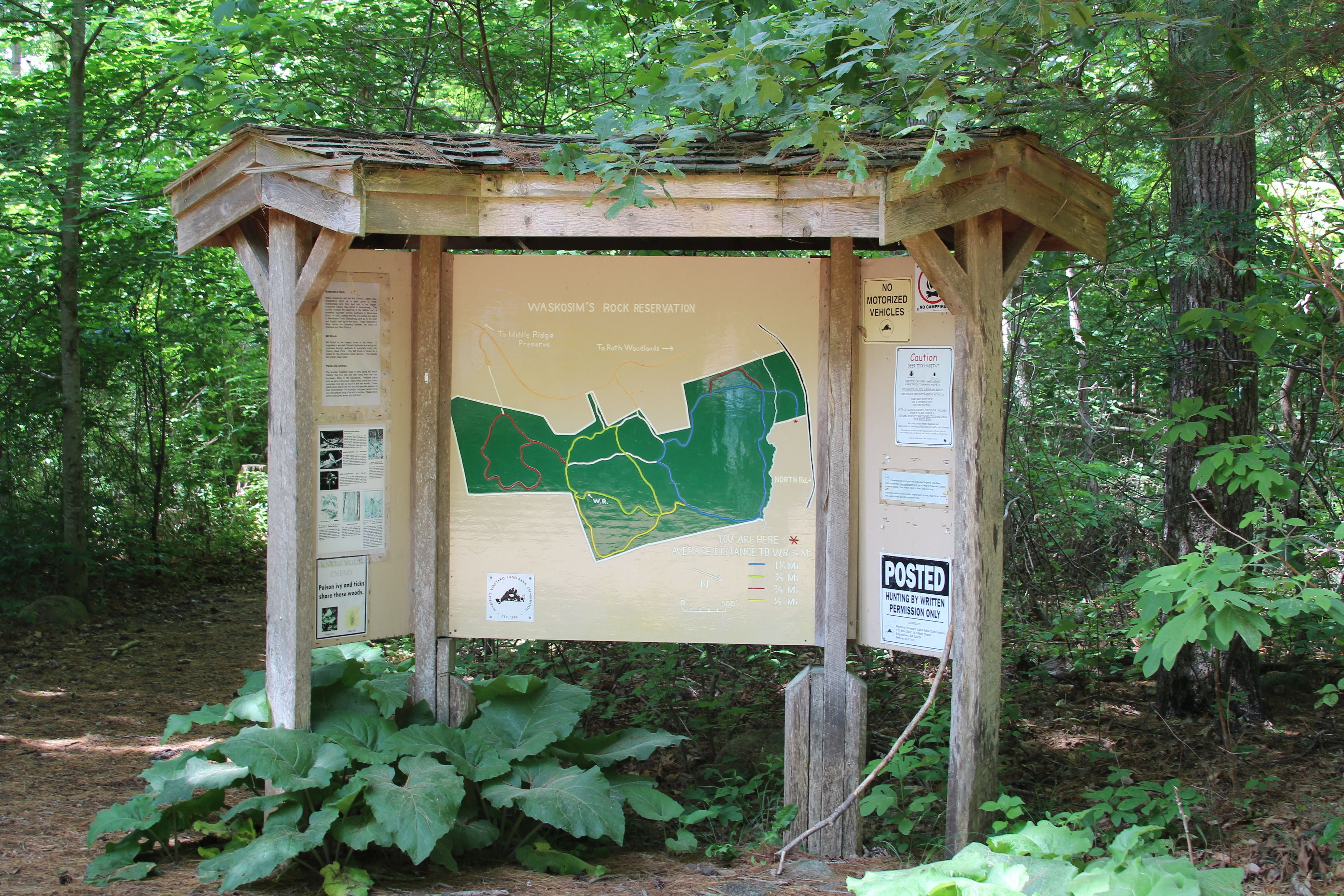 kiosk at trailhead