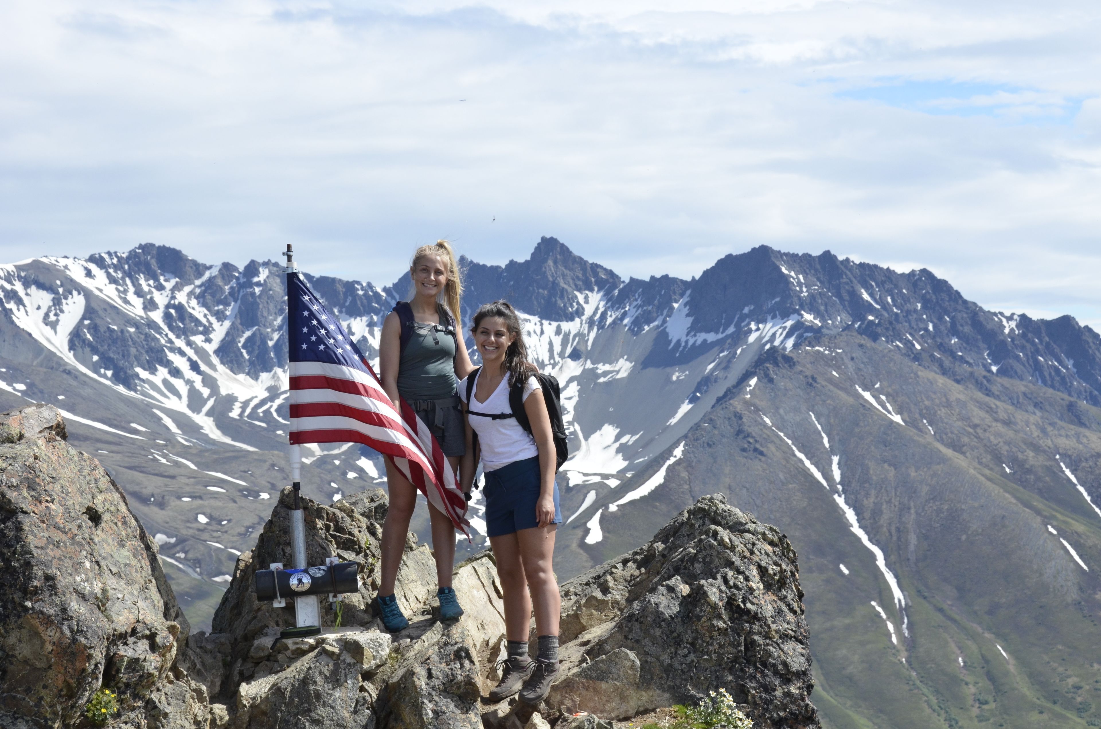 Happy hikers on the summit of Lazy Mtn