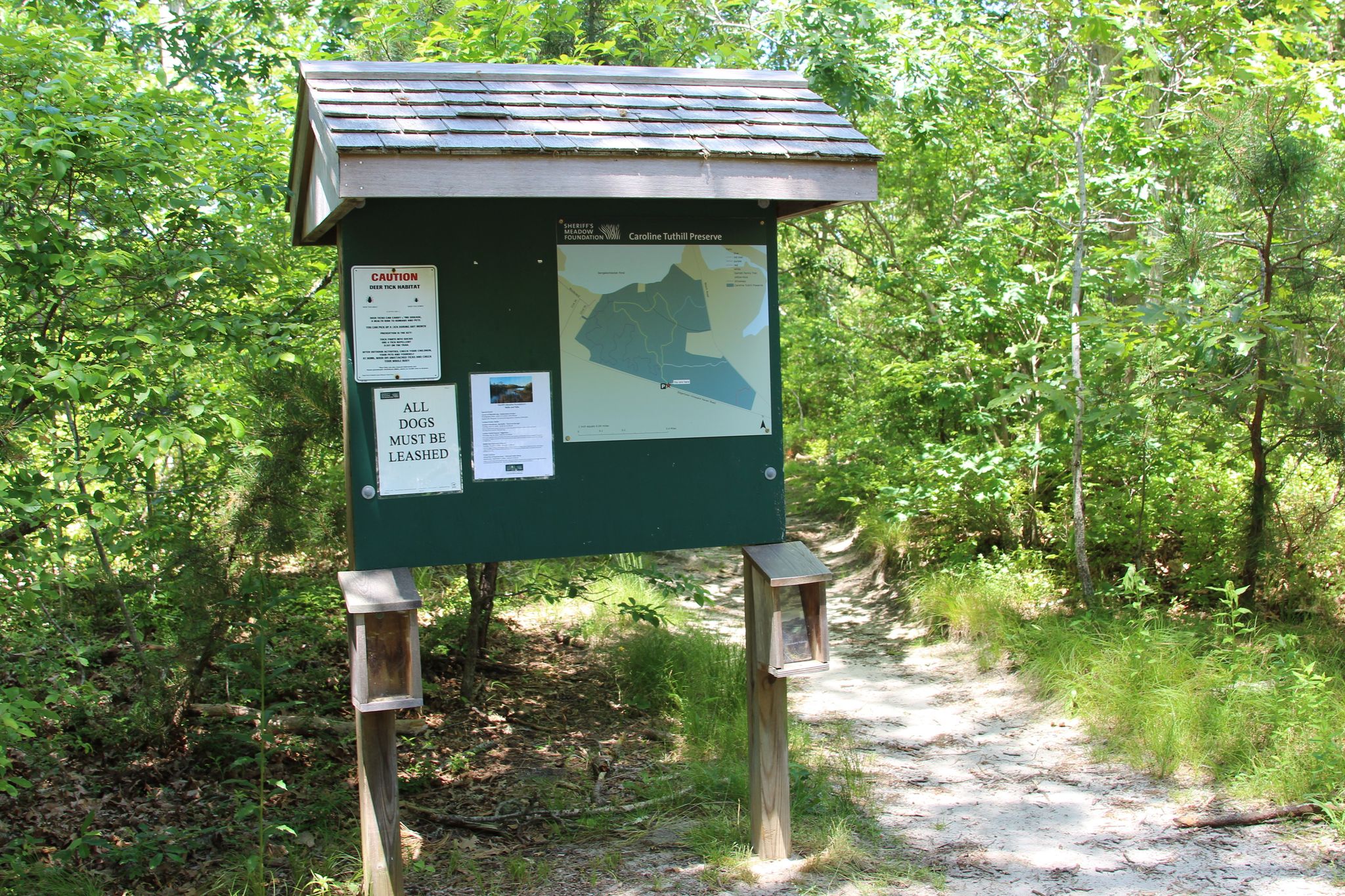 kiosk at trailhead