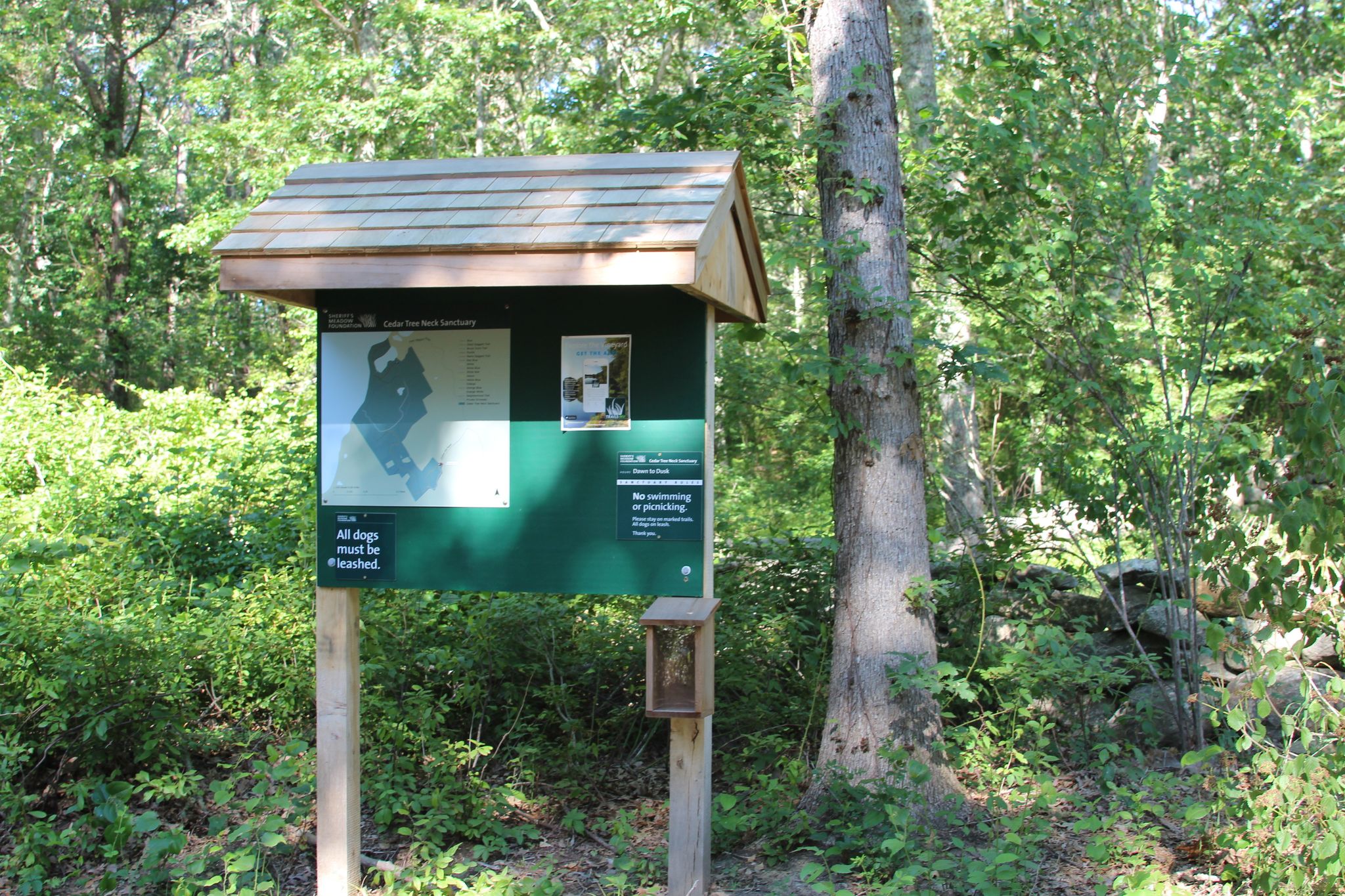 kiosk at trailhead