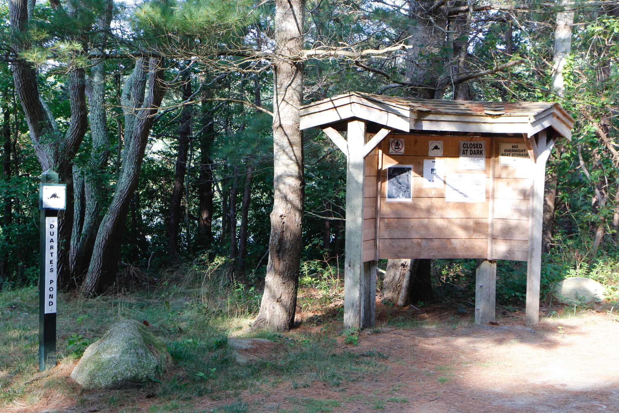 kiosk at trailhead