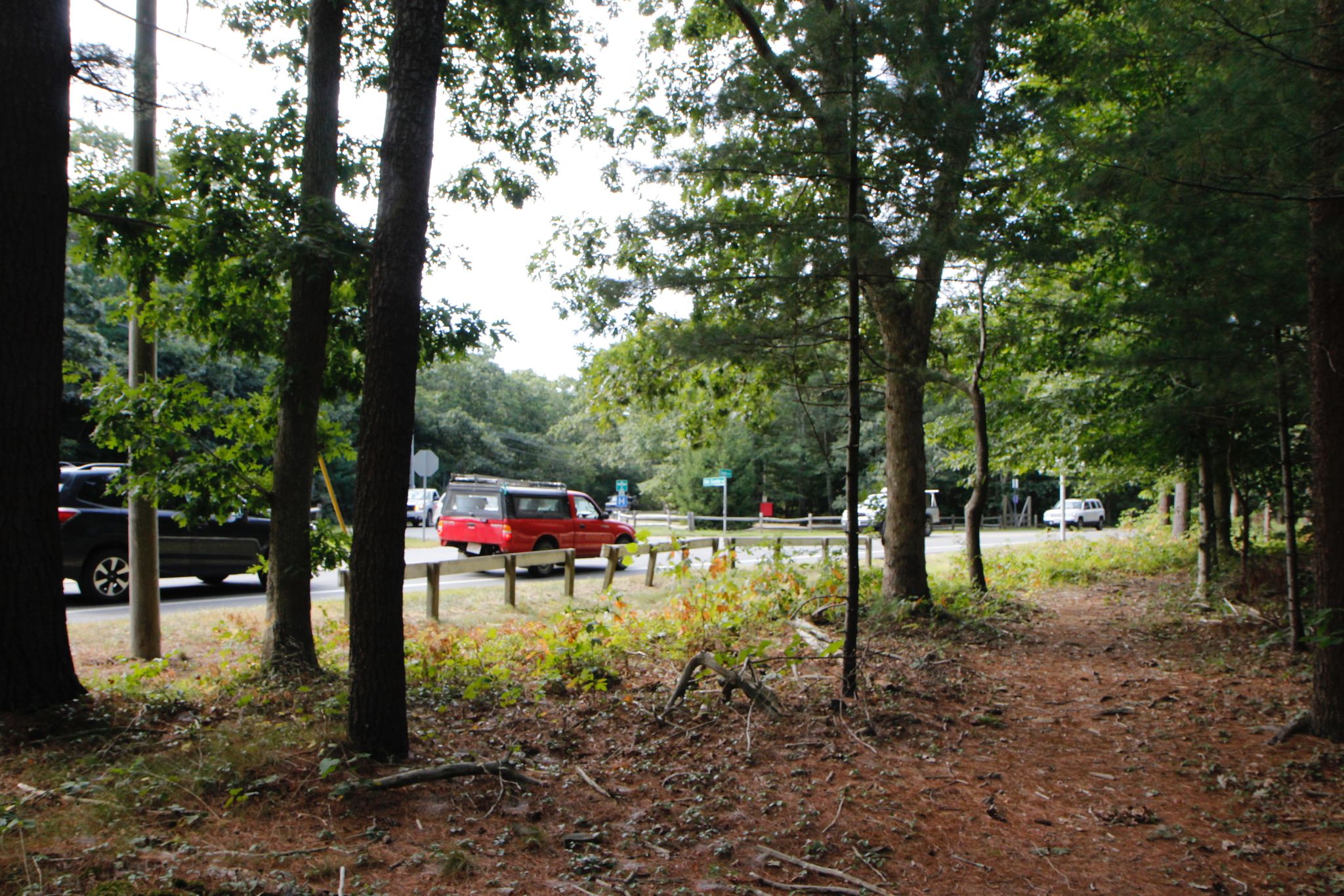 at State Road/Old County Road intersection