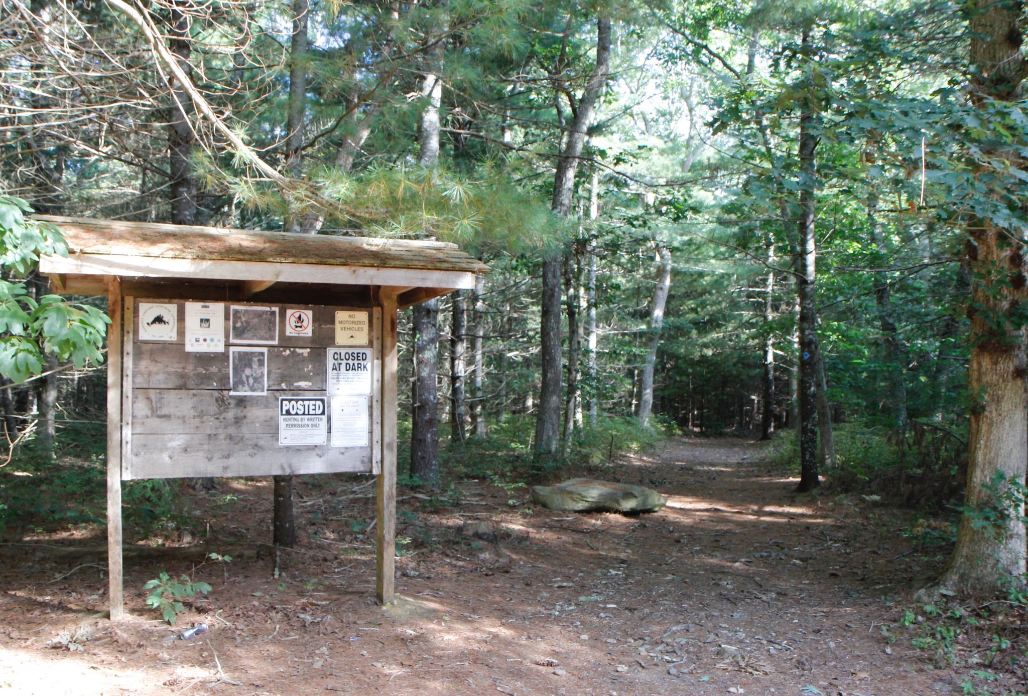 kiosk at trailhead