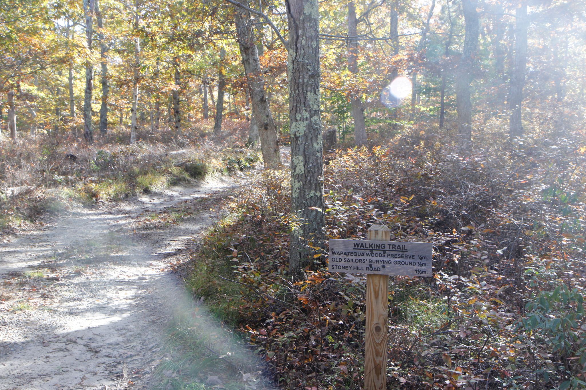 sign at start of trail