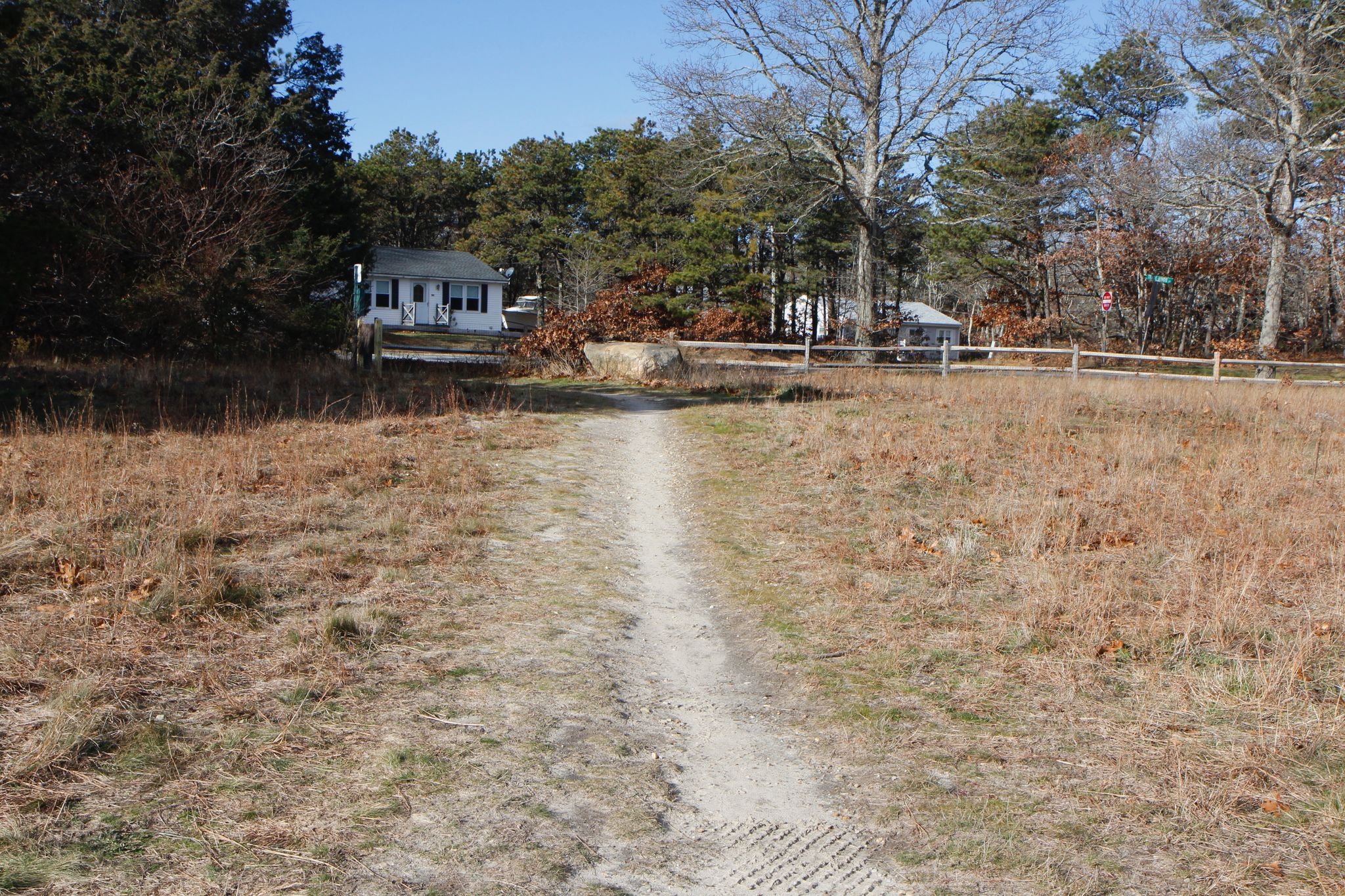 looking towards County Road