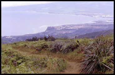 Ocean views from Waihee Ridge Trail