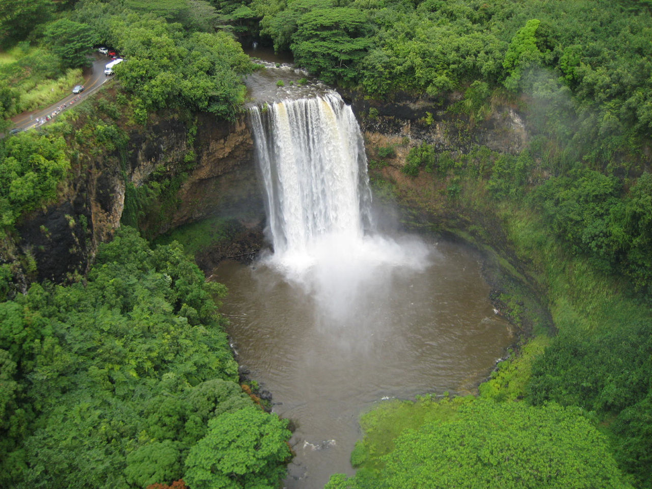 Wailua River State Park Waterfall