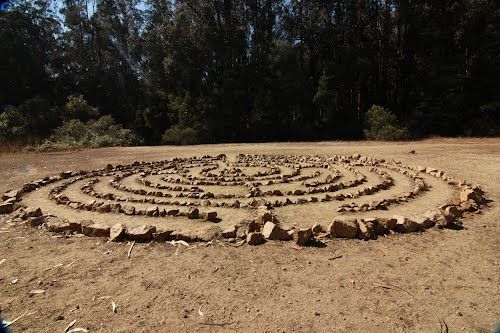 A labyrinth at the Quarry Floor at Quarry Park