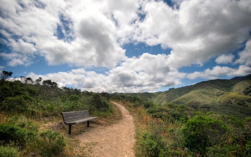 Valley View Trail offers gorgeous views of the San Pedro Valley.