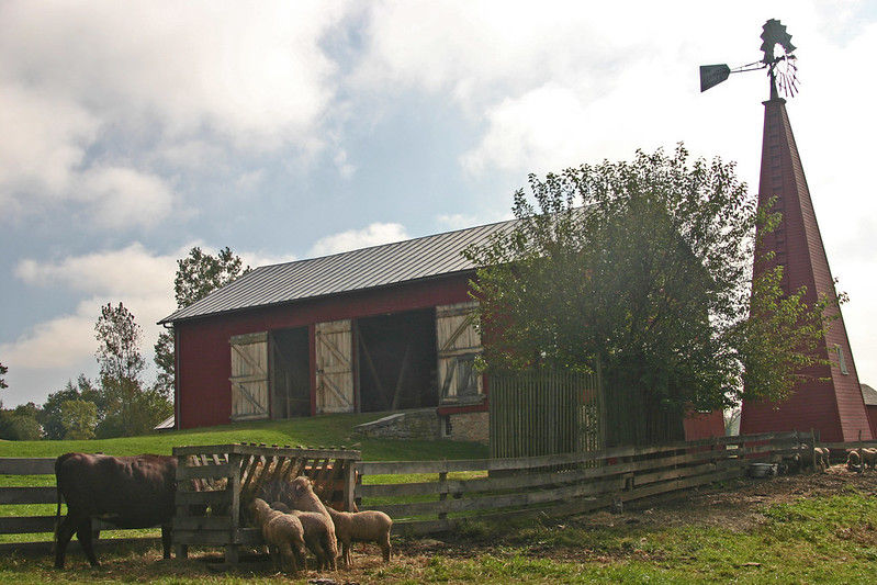 The barn at Carriage Hill Historical Farm