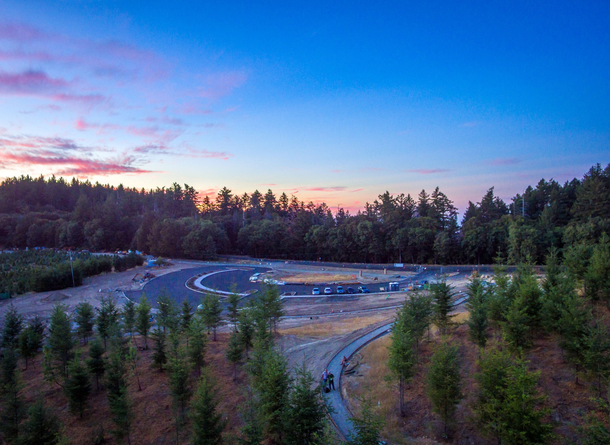 Robert C. Kirkwood Entrance to Castle Rock State Park. Nice drone shot of the construction site.