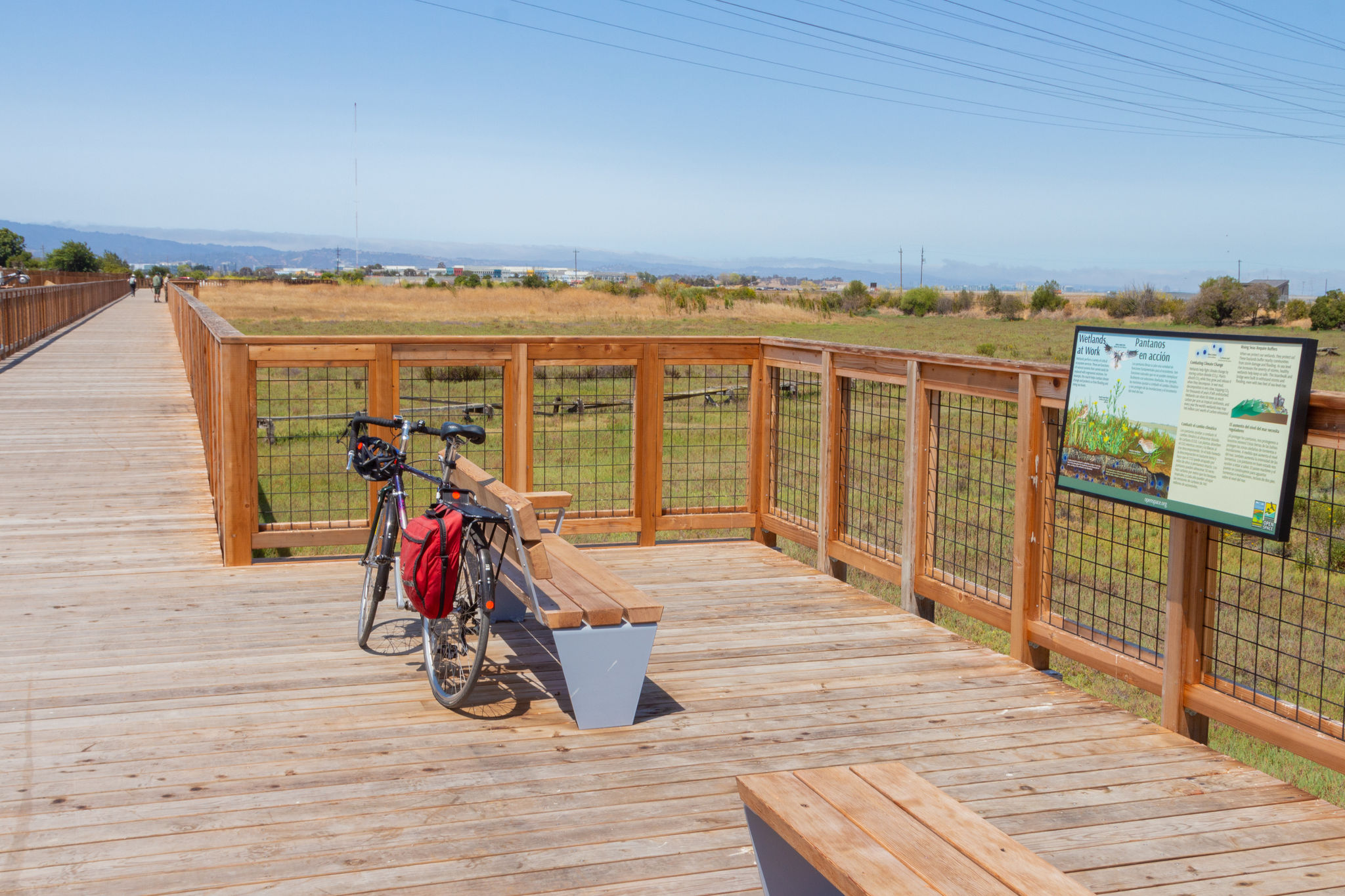 The new Bay Trail boardwalk at Ravenswood Open Space Preserve. 