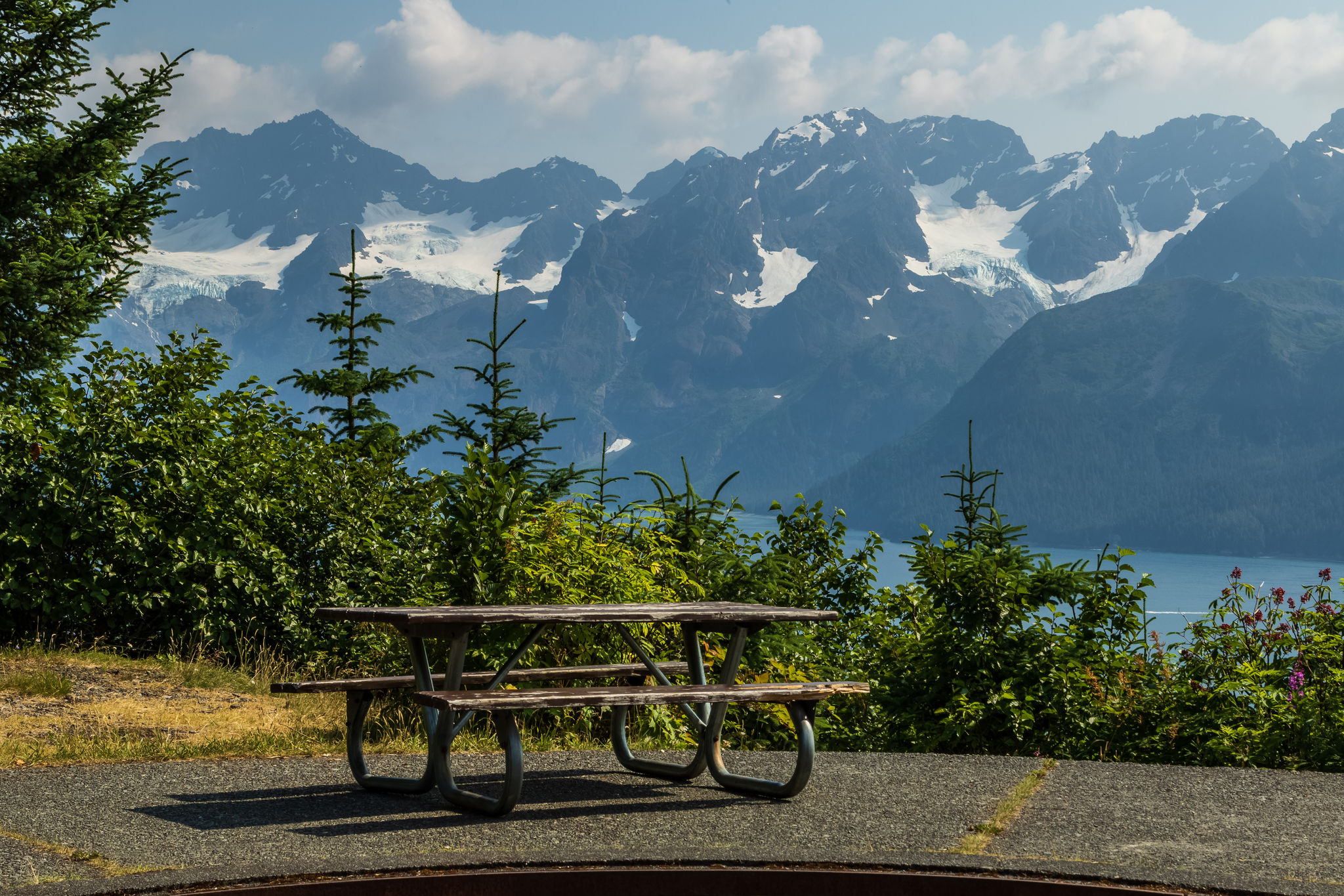 Picnic spot at Ft. McGilvray