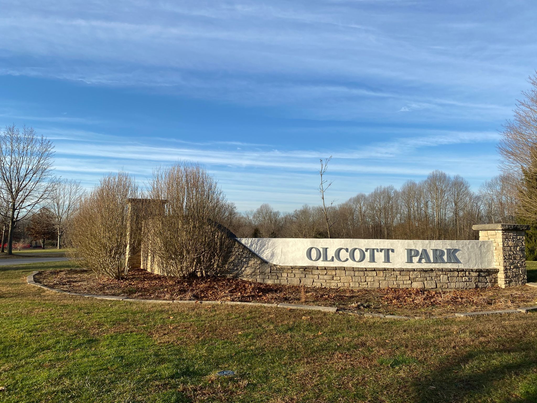 Olcott Park Sign