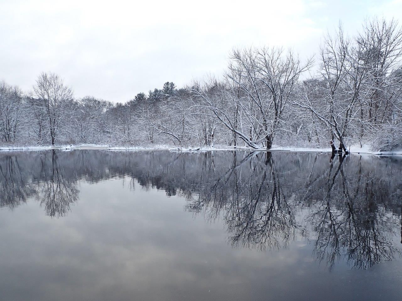 Farrar Pond in Snow