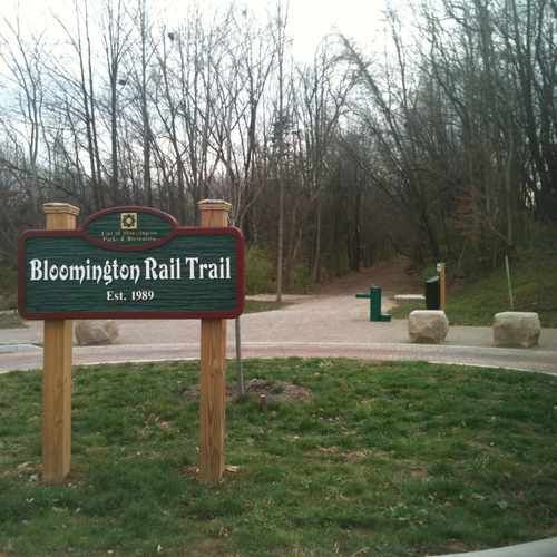 Bloomington Rail Trail Sign