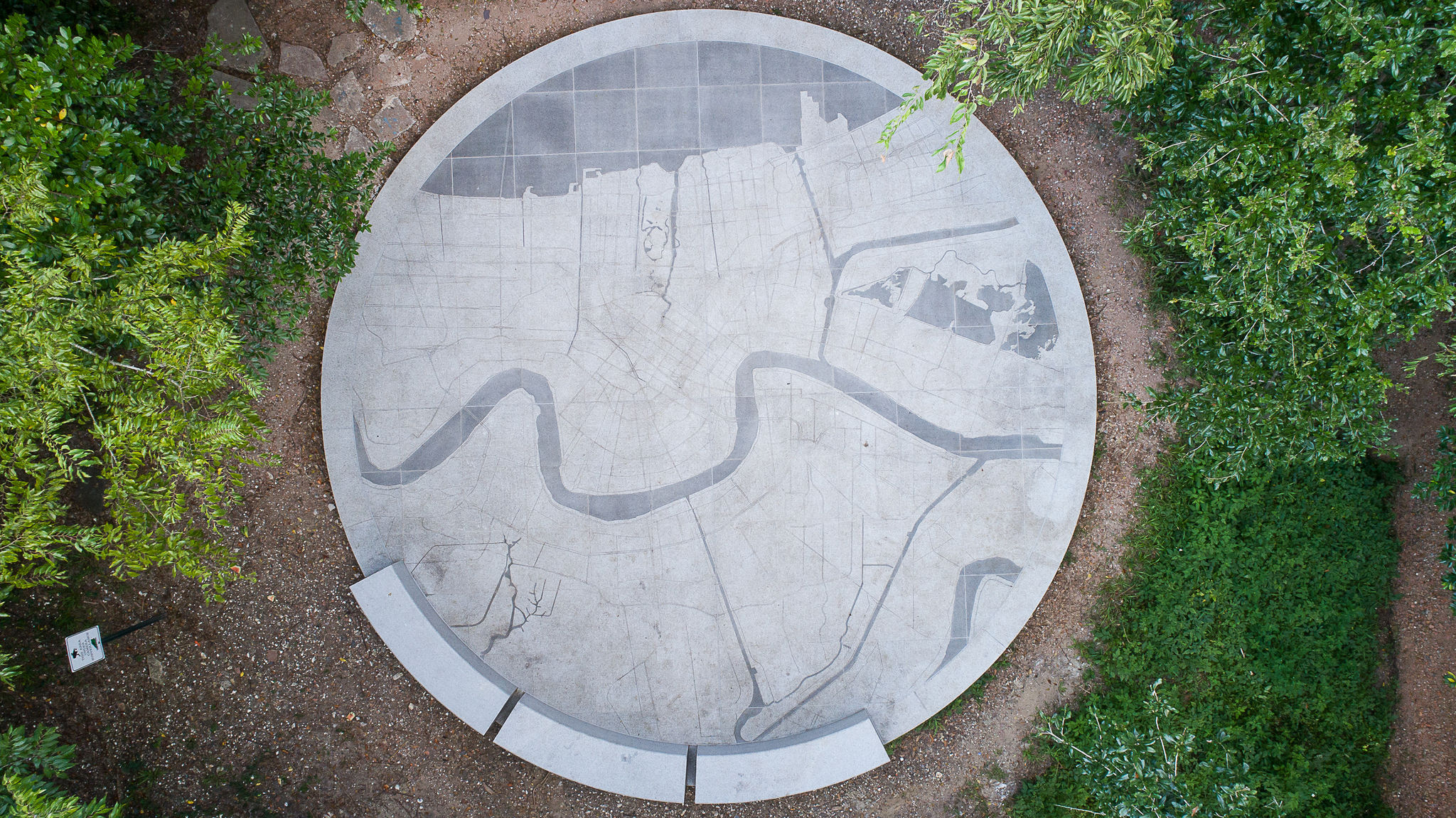 Close-up of the granite carving at the top of Laborde Mtn.