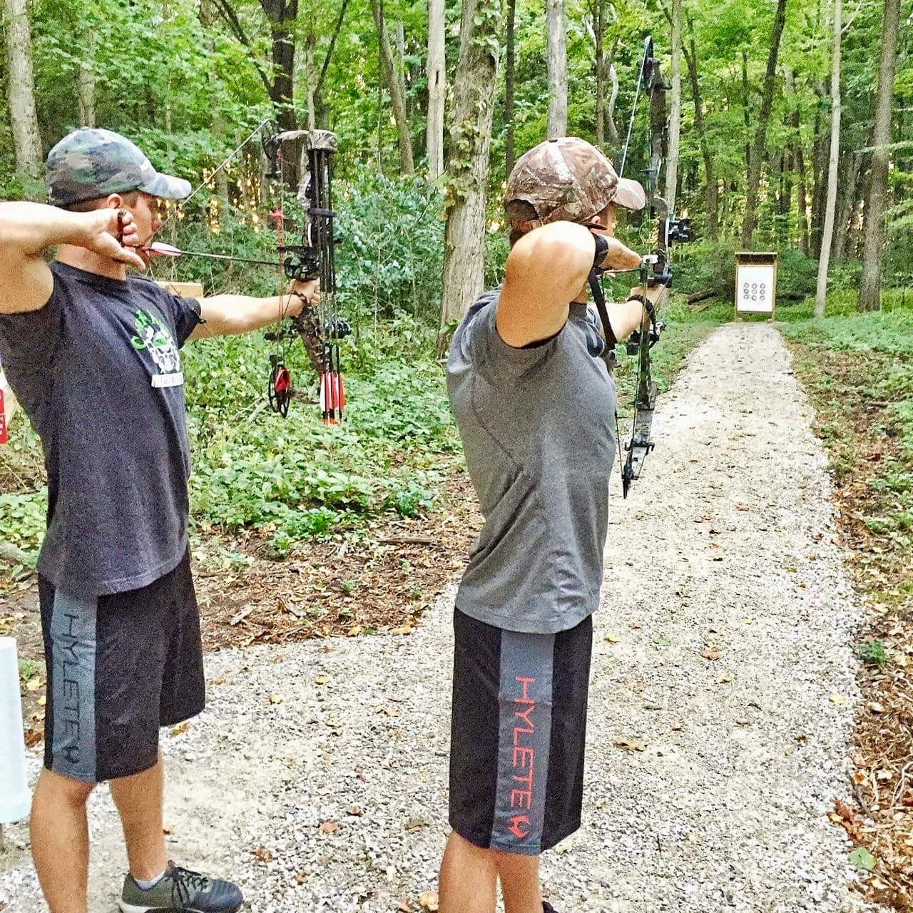 Archery Range Boys shooting