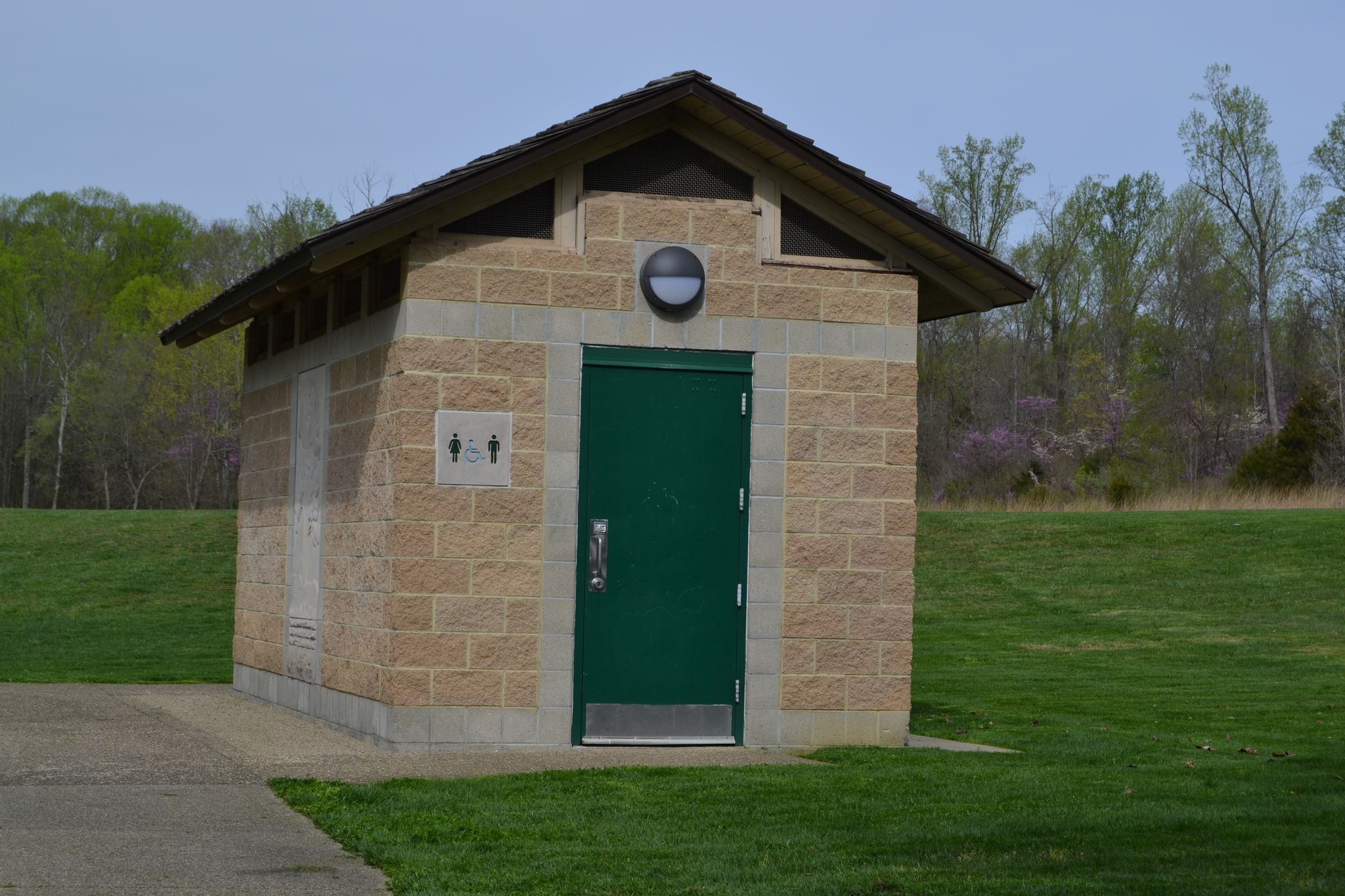 RCA Community Park restroom, open seasonally April through October