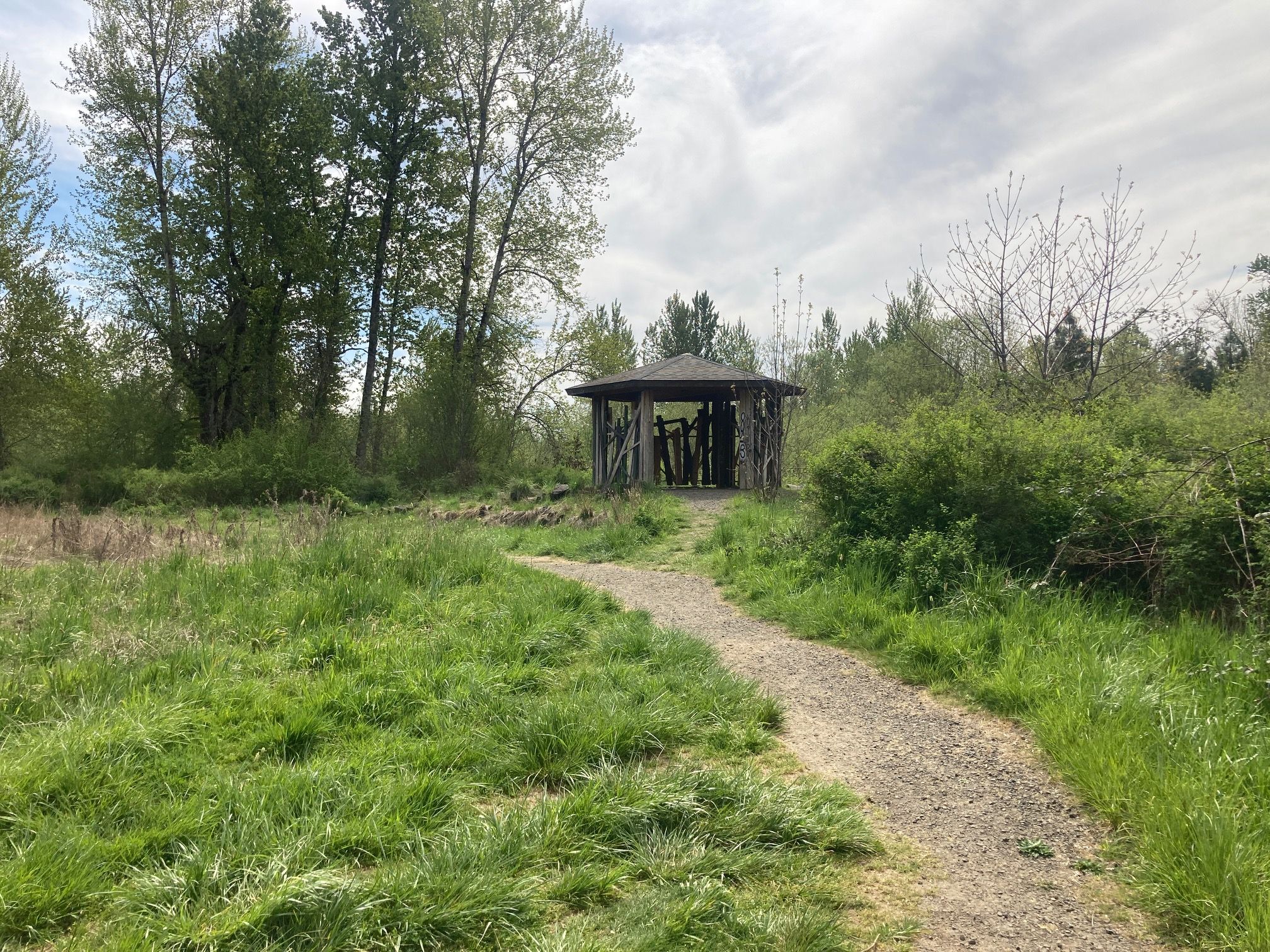 South Bottomlands Bird Blind, looking southwest