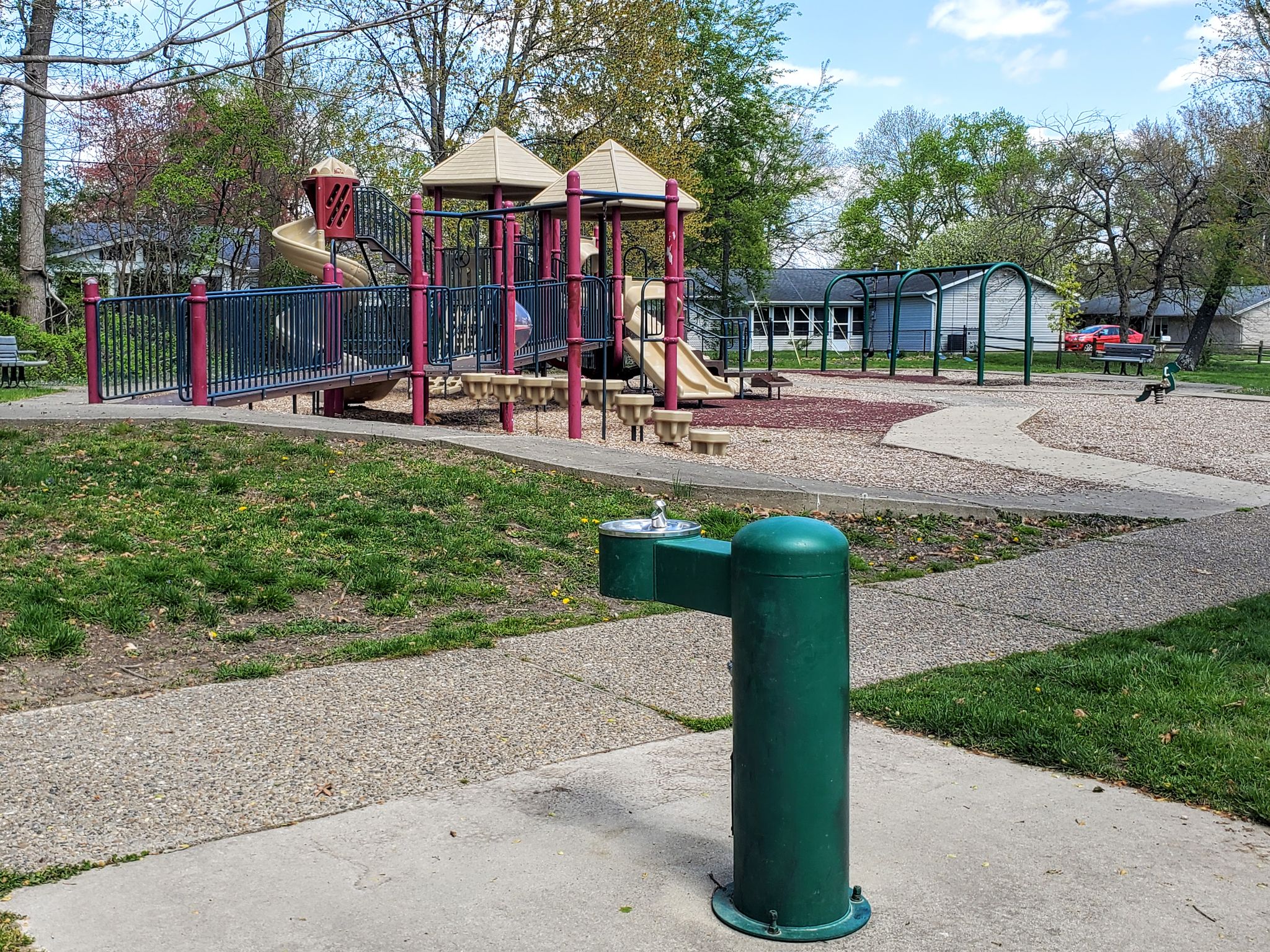 Highland Village Park drinking fountain