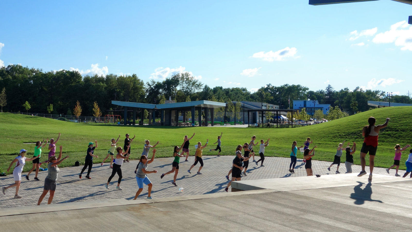 Pop-up fitness class