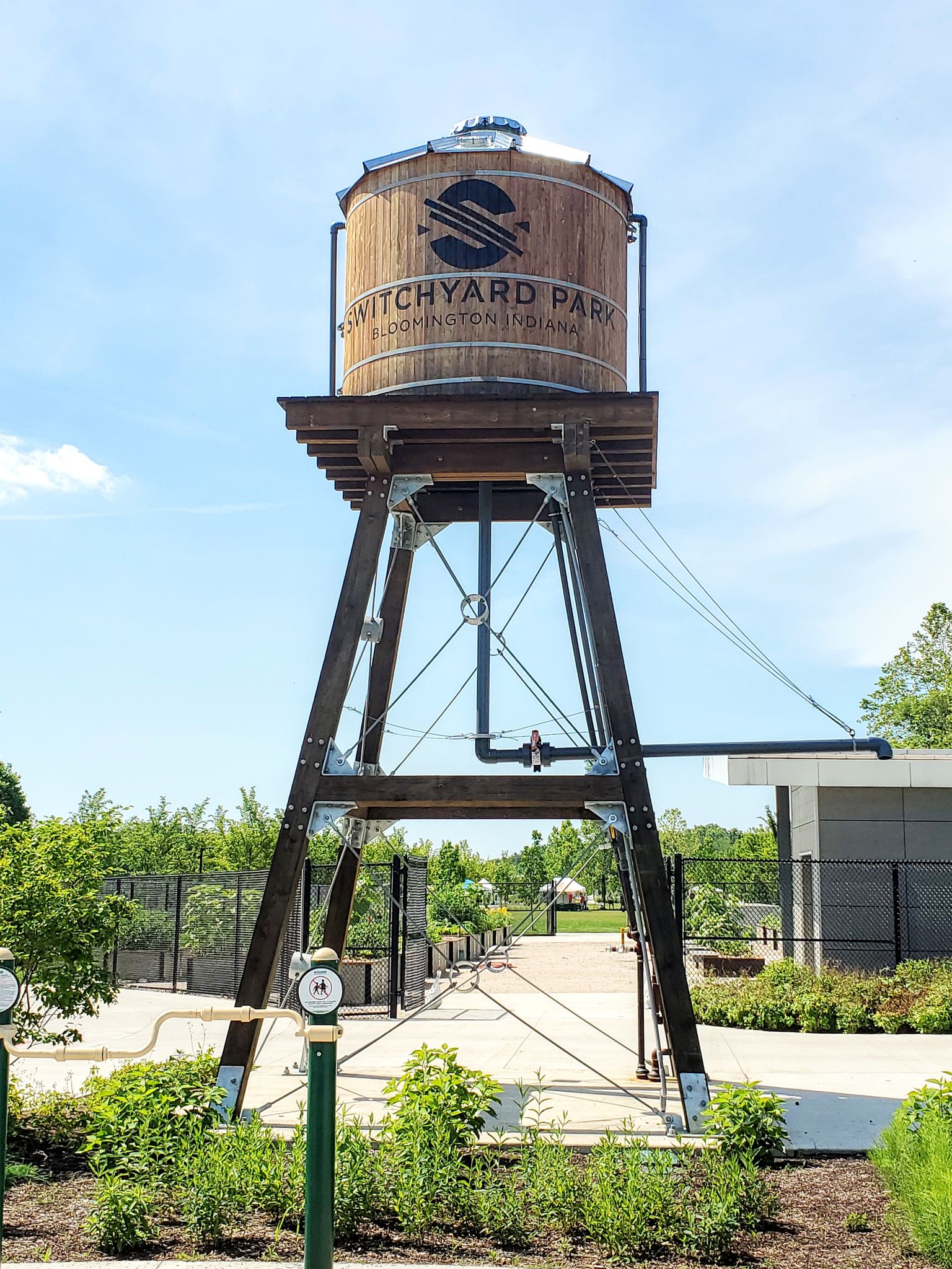 Switchyard water tower