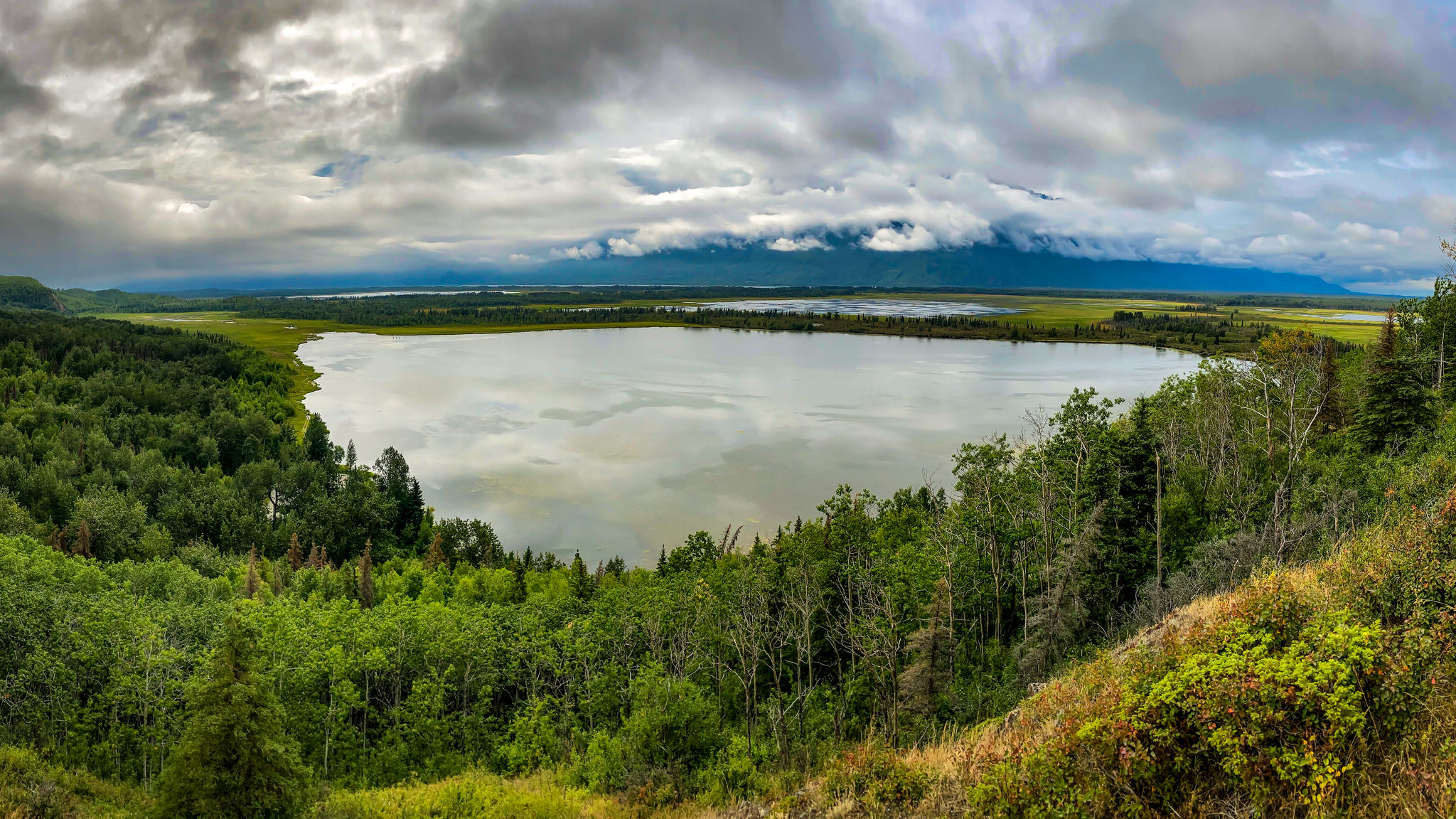 Jim Lake and the Knik Valley from Jim Lake Overlook