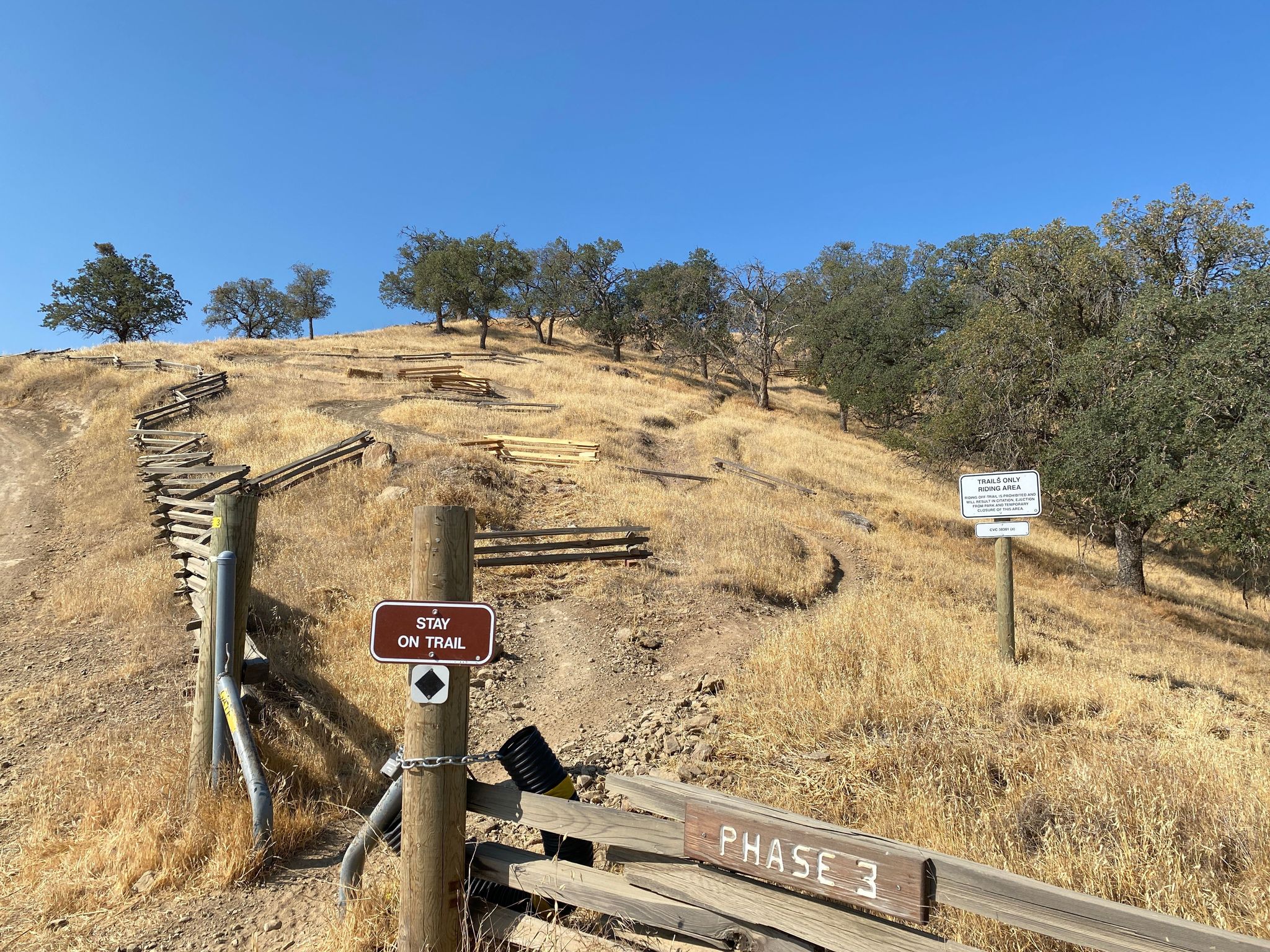 Entrance to Phase 3 Trail, Black Diamond, Difficult