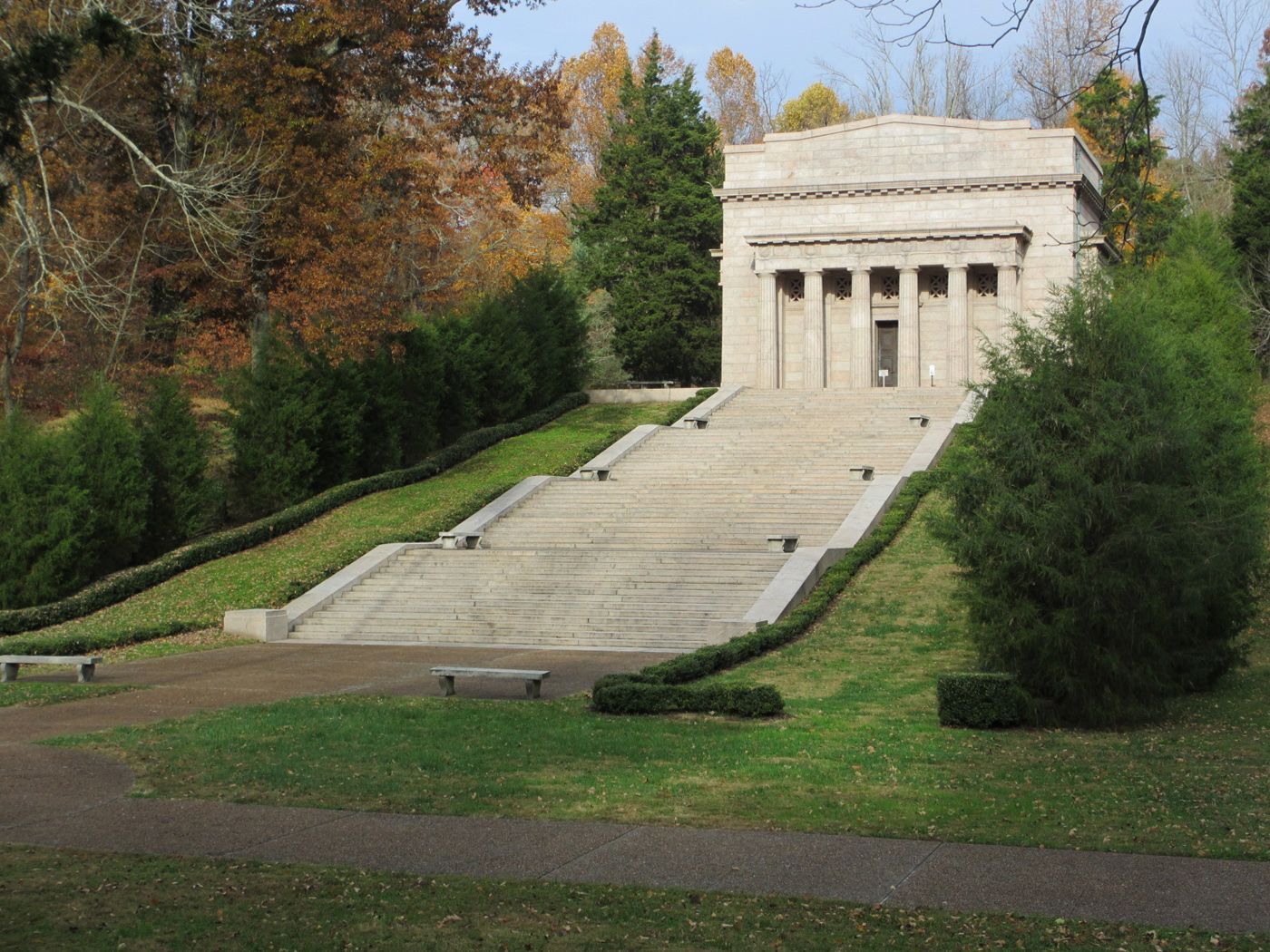 Over 200,000 people a year come to walk up the steps of the Memorial Building to visit the site where Abraham Lincoln was born
