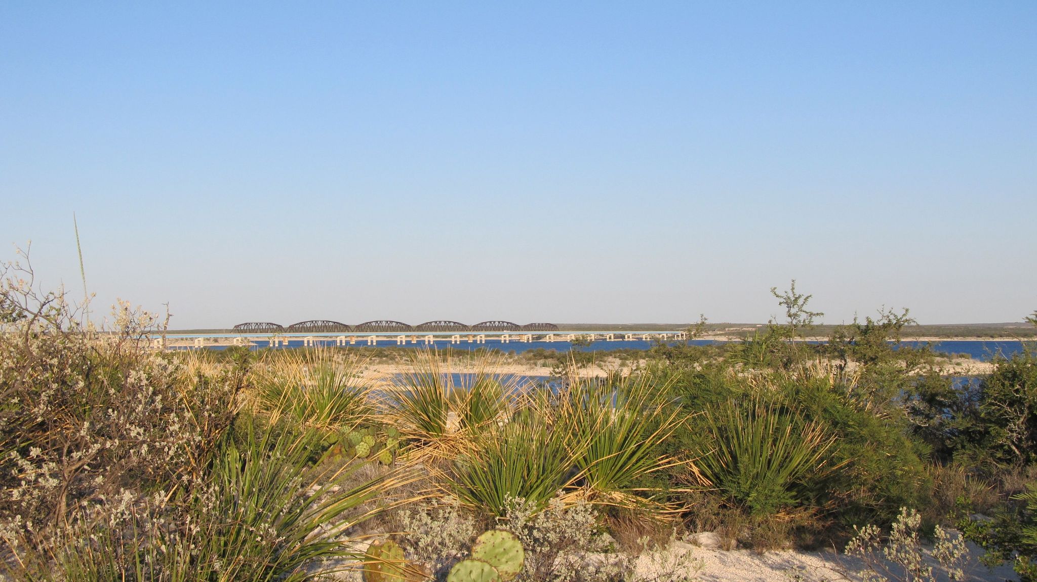 Blue skies and blue waters are common at Amistad National Recreation Area